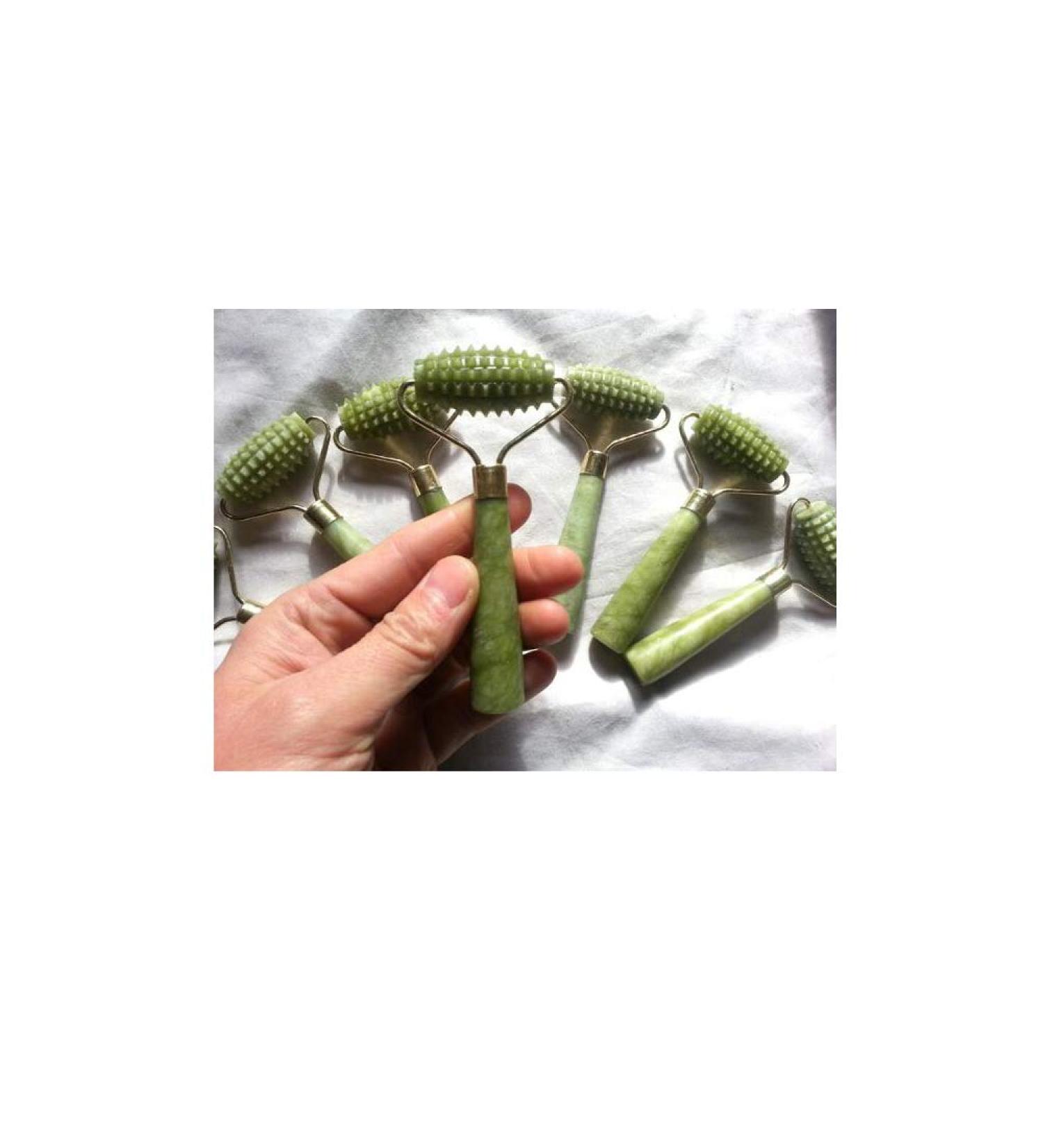 100% Natural Xiuyan Jade Single Point Roller (10cm4.2cm) - Buy Online on GoSupps.com