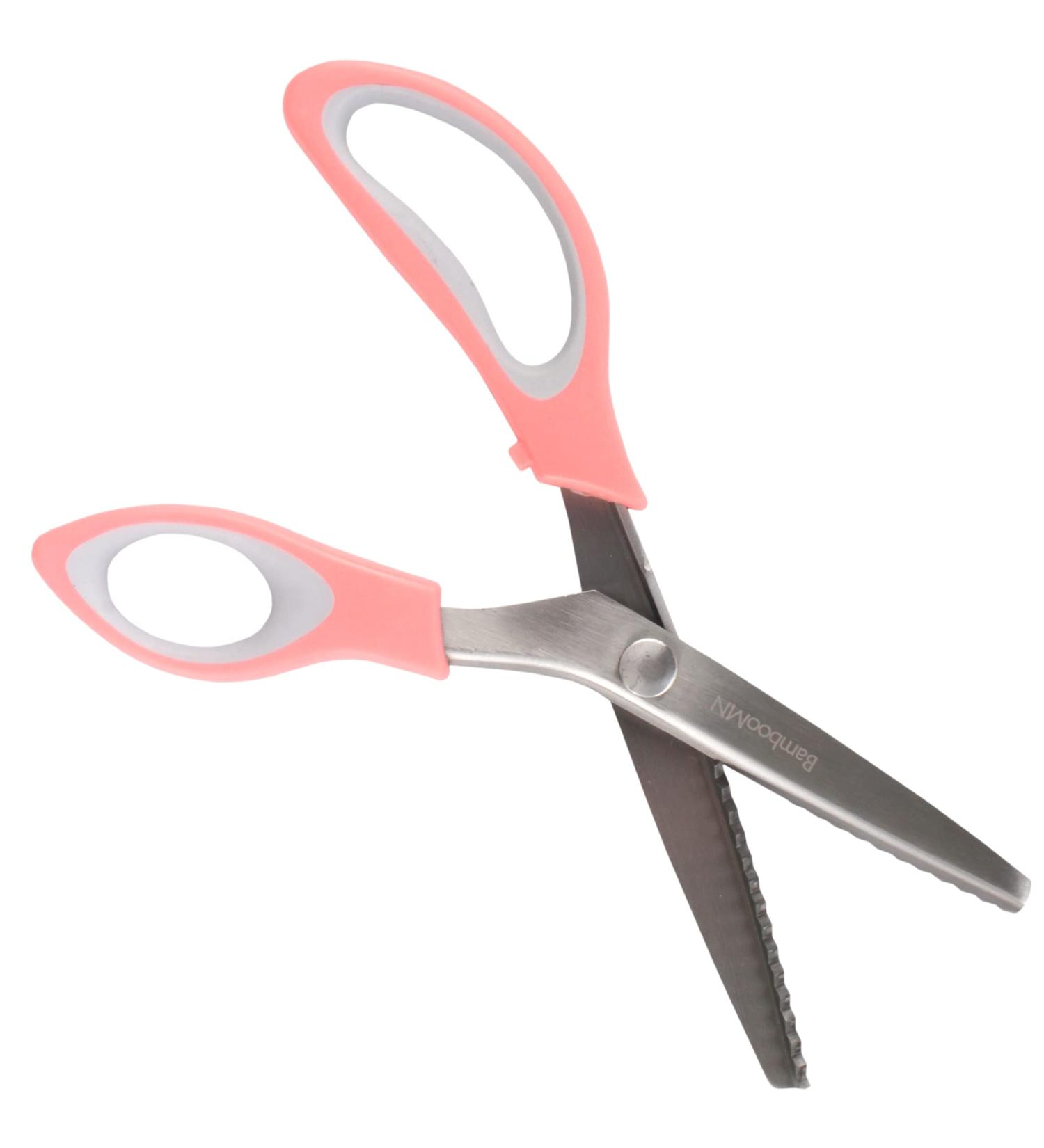 JubileeYarn Professional Grade Pinking Shears - 9.5 Serrated Stainless Steel - Pink & Grey - 1 Pair 1 Pair 9.5 Pink & Grey - Buy Online on GoSupps.com