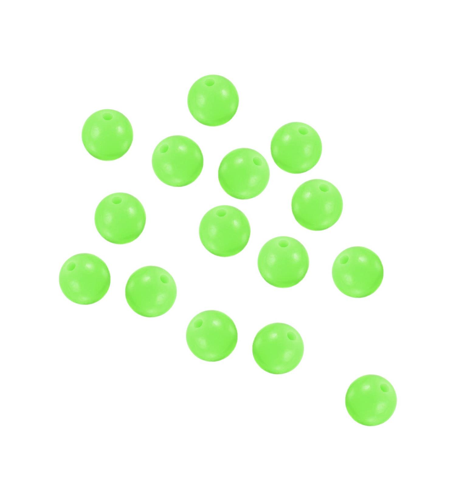 PATIKIL 200pcs 12mm Glowing Green Fishing Beads - Premium Plastic Fishing Lure Accessories for International Shipping - Buy Online on GoSupps.com