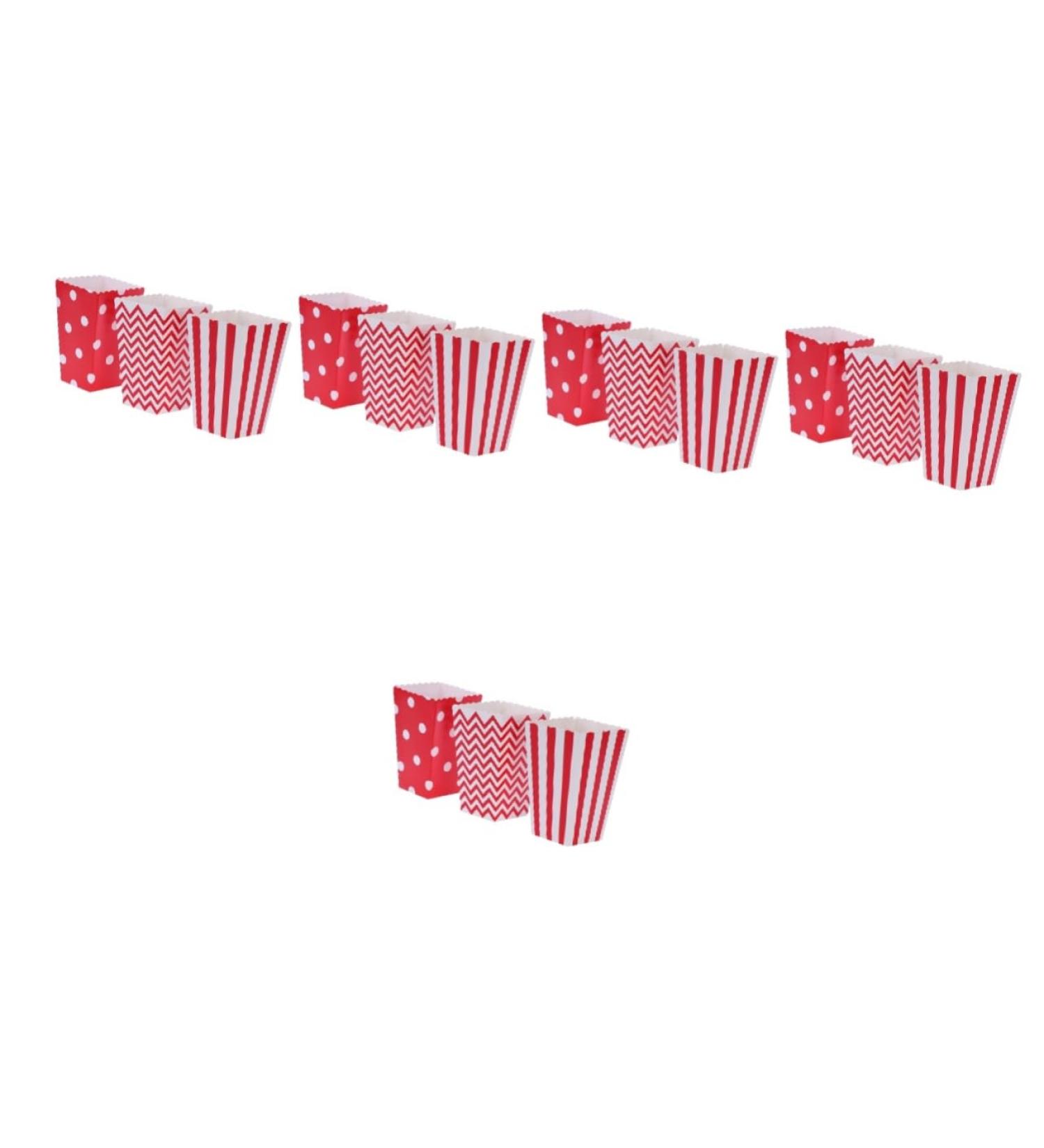 JECOMPRIS 240 Pcs Party Bag Suit for Paper Snowmen Christmas Ornaments Birthjays Goodie Bag Suit Heart Shaped Balloon Snack Packing Mermaid Party Decorations Candy Red Popcorn mediumx5pcs Redx5pcs - Buy Online on GoSupps.com