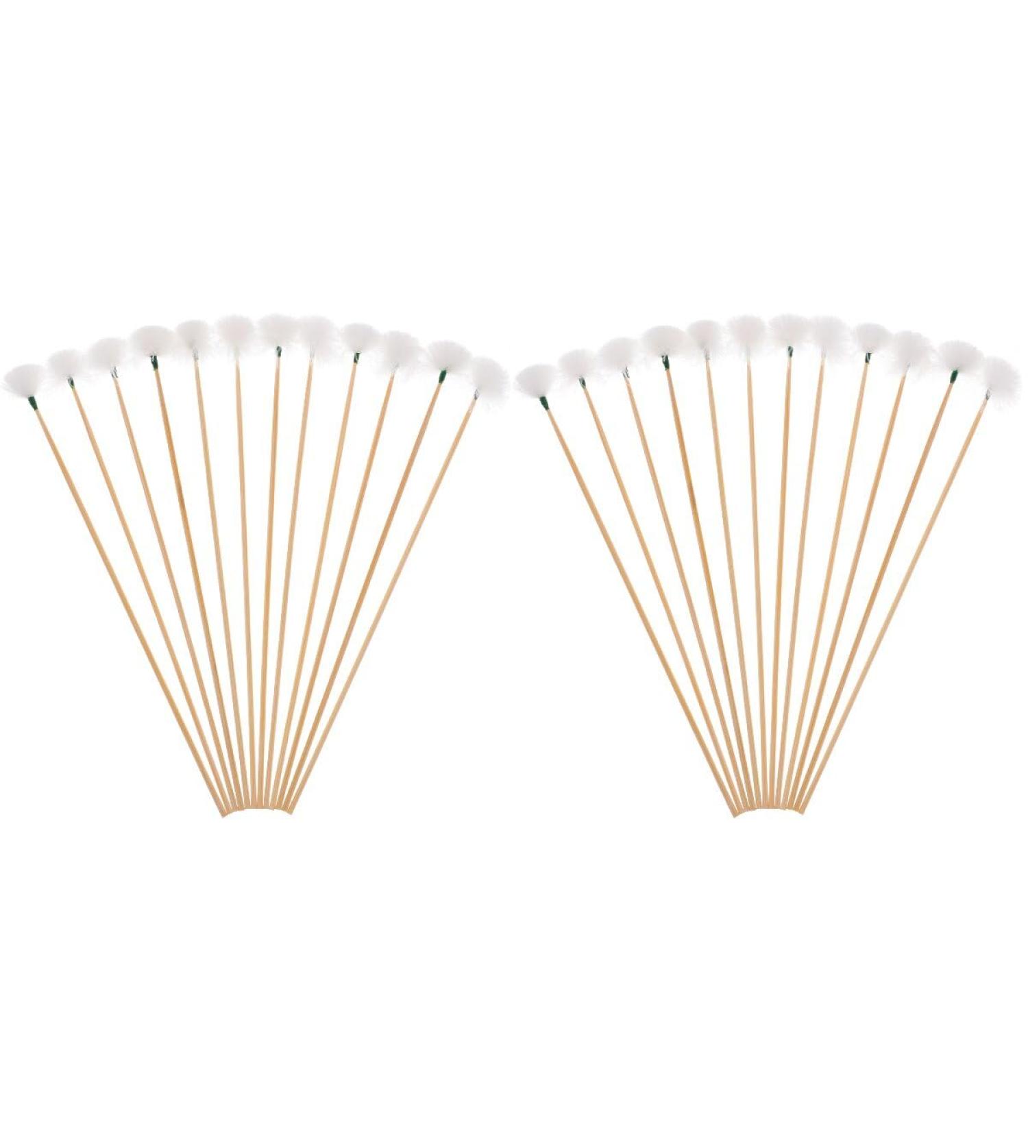 24 Pcs Bamboo Ear Cleaner Sticks | Ear Wax Removal Spoon Set for Fluffy Earwax | Wood Ear Pick & Cleaning Tool - Buy Online on GoSupps.com