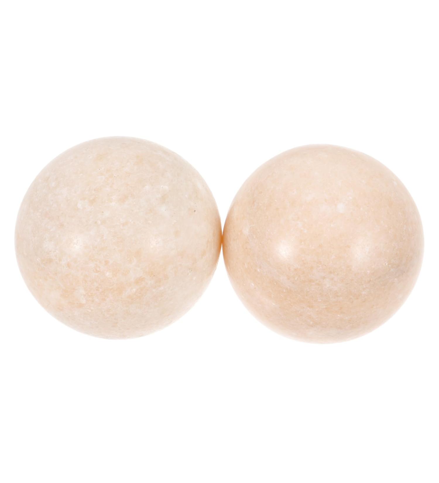 Minkissy 2 Piece Jade Fitness Handballs - Hand Exercise & Massage Balls for Outdoor Boccia - Premium Jade Rolling Balls for Hand Strength & Relaxation - Buy Online on GoSupps.com