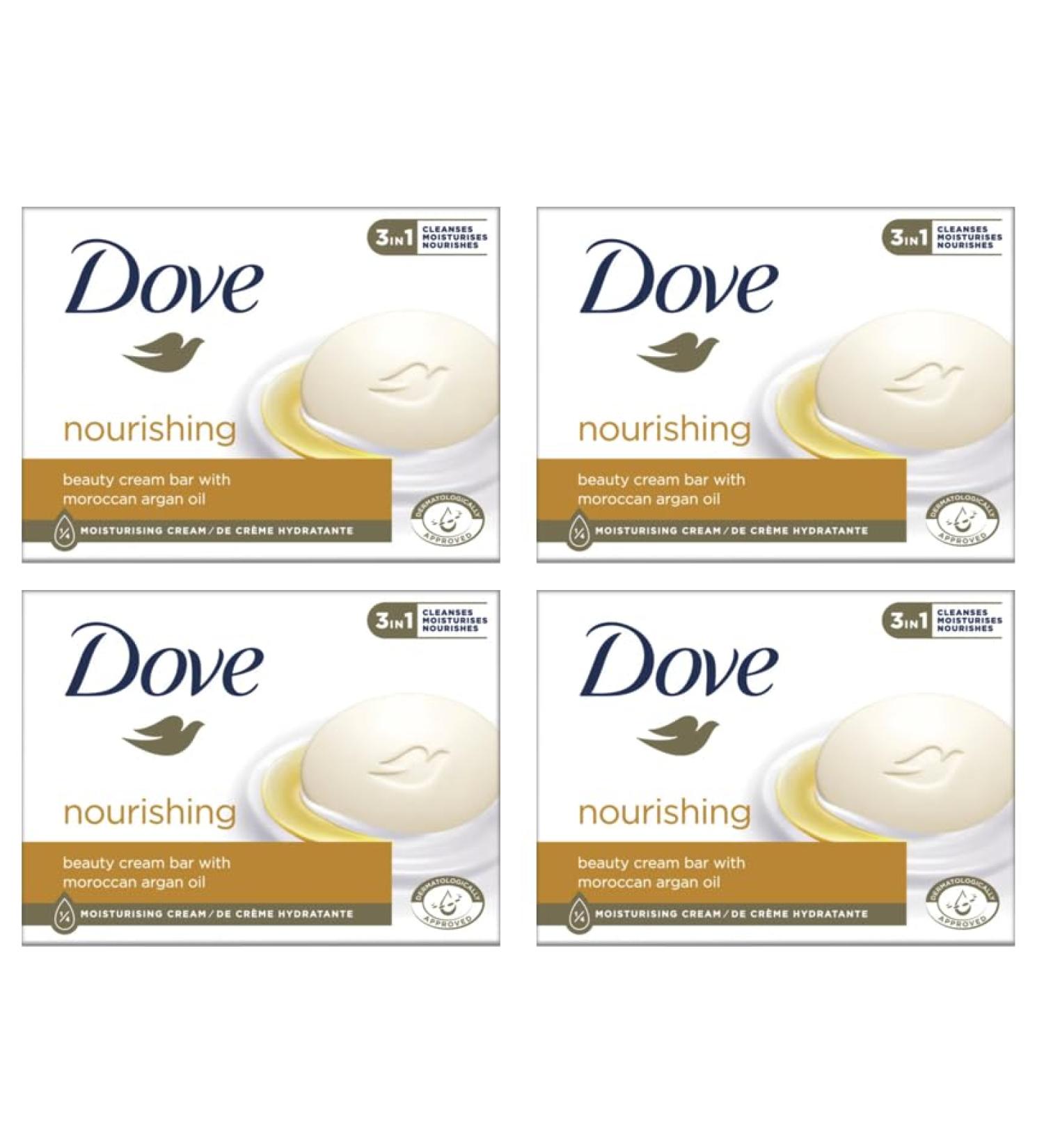 Dove Nourishing soap (4 x 90 g) - Buy Online on GoSupps.com