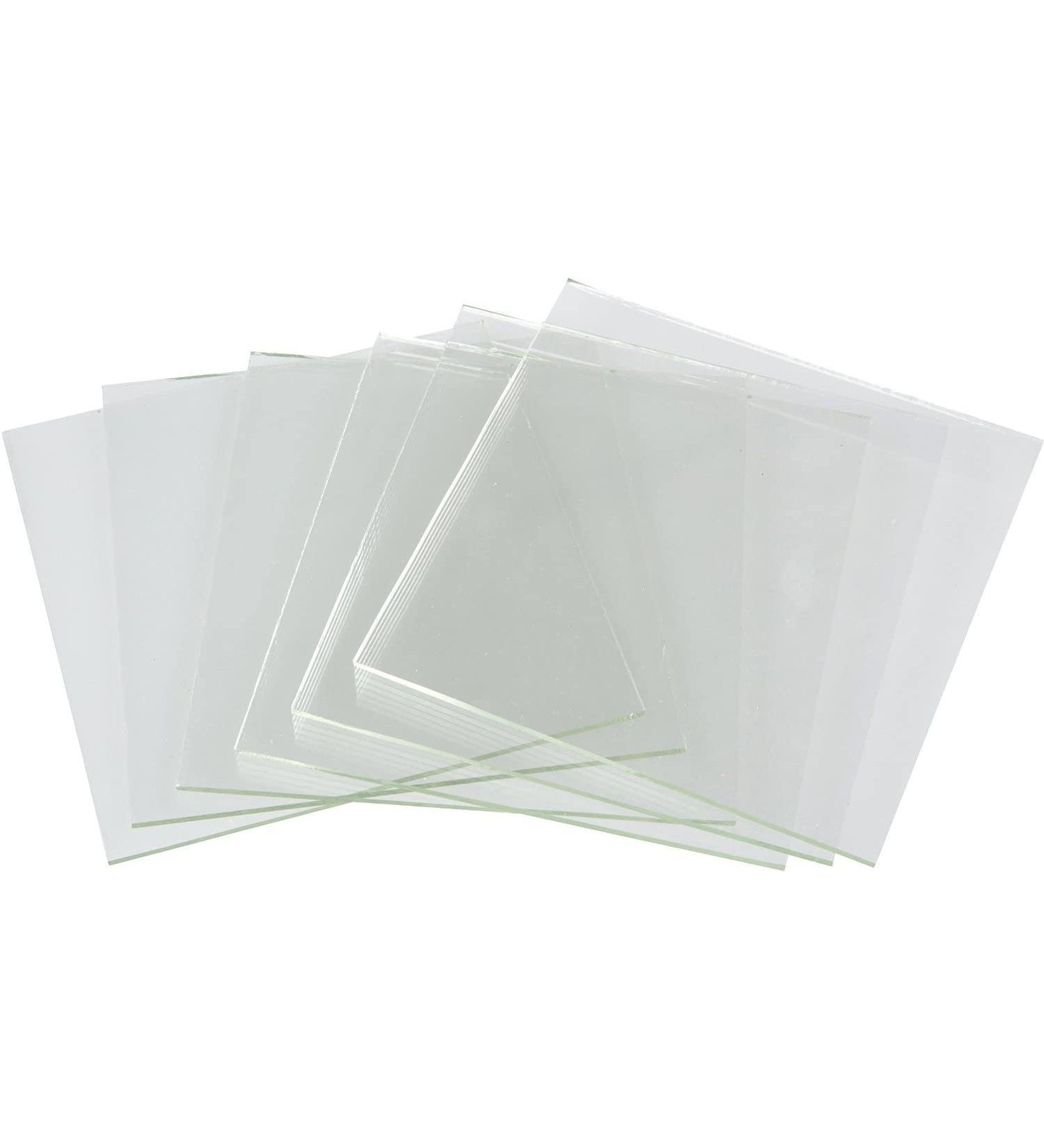 System 96-2 x 2 - 10 Pack Clear Fusible Glass 96 COE- 2 x2 - 10 Clear Pack