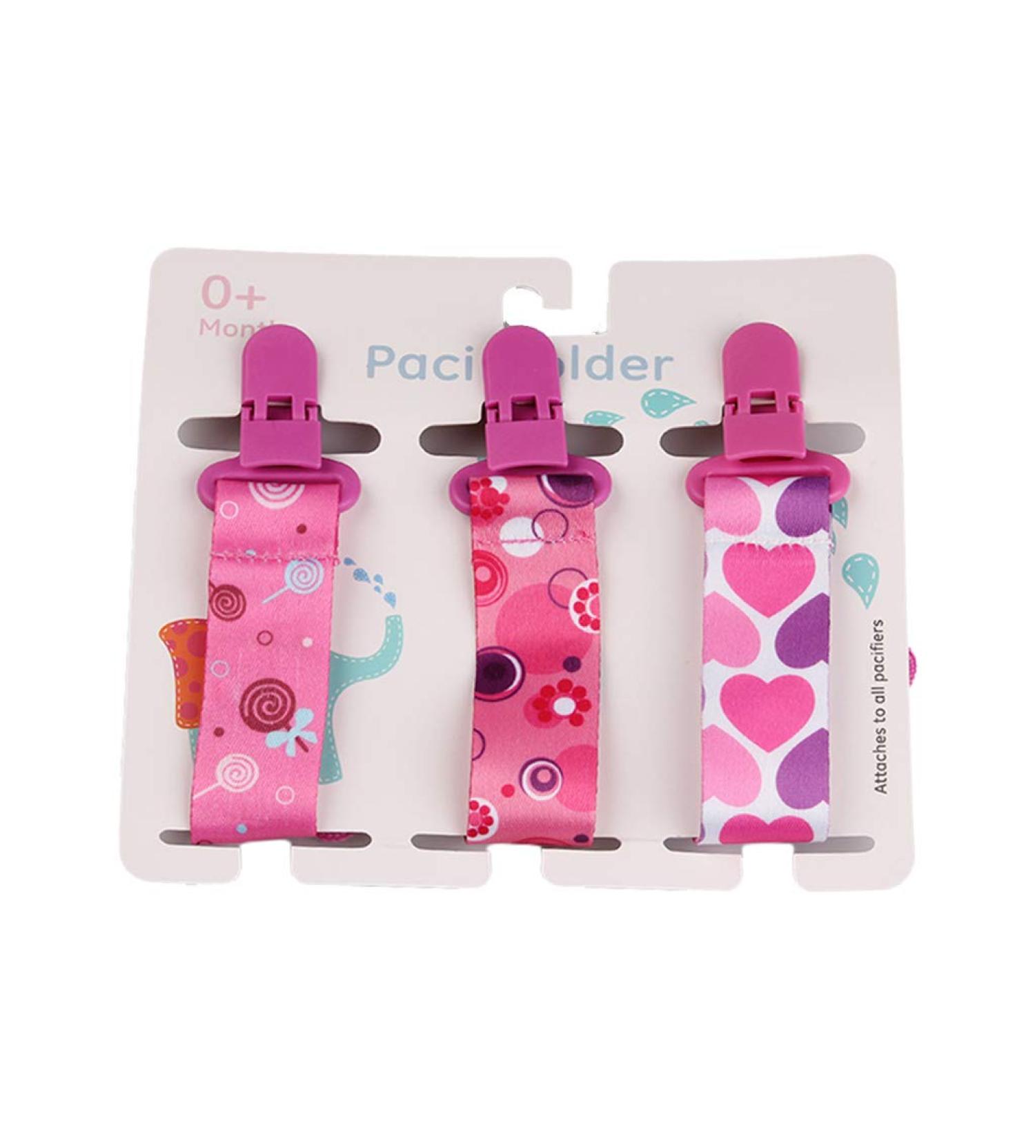 GLASSNOBLE Pacifier Chain 3 Pack - Stylish Pacifier Strap & Clip for Newborns and Babies - Perfect Pacifier Holder - Buy Online on GoSupps.com