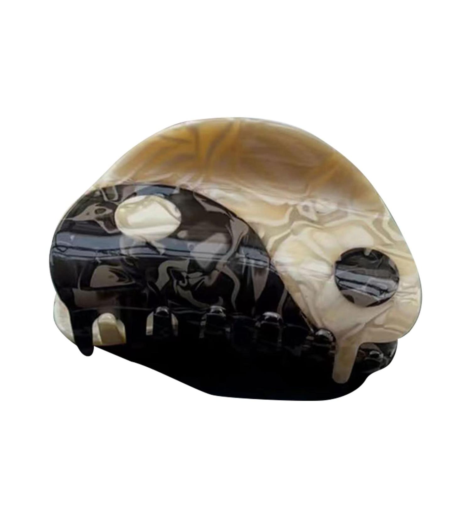 Semicircle Tai Chi Hair Clips - Non-Slip Retro Acetate Yin Yang Ponytail Holders for Girls | Stylish & Durable Hair Accessories - Buy Online on GoSupps.com