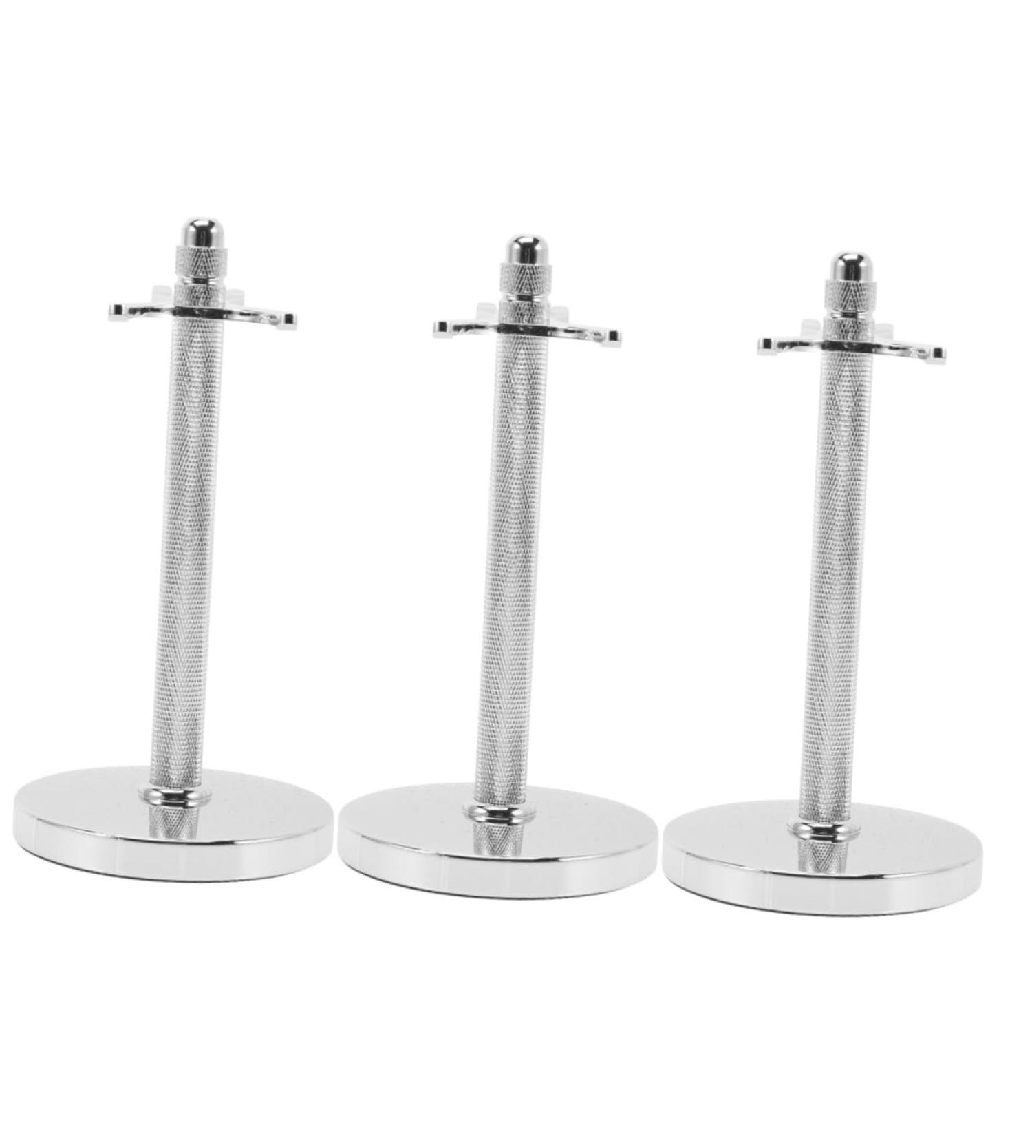 PopetPop 3-in-1 Razor Holder & Brush Stand - Metal Shaving Base for Safety Razors | Perfect Gift for Grooming Enthusiasts - Buy Online on GoSupps.com