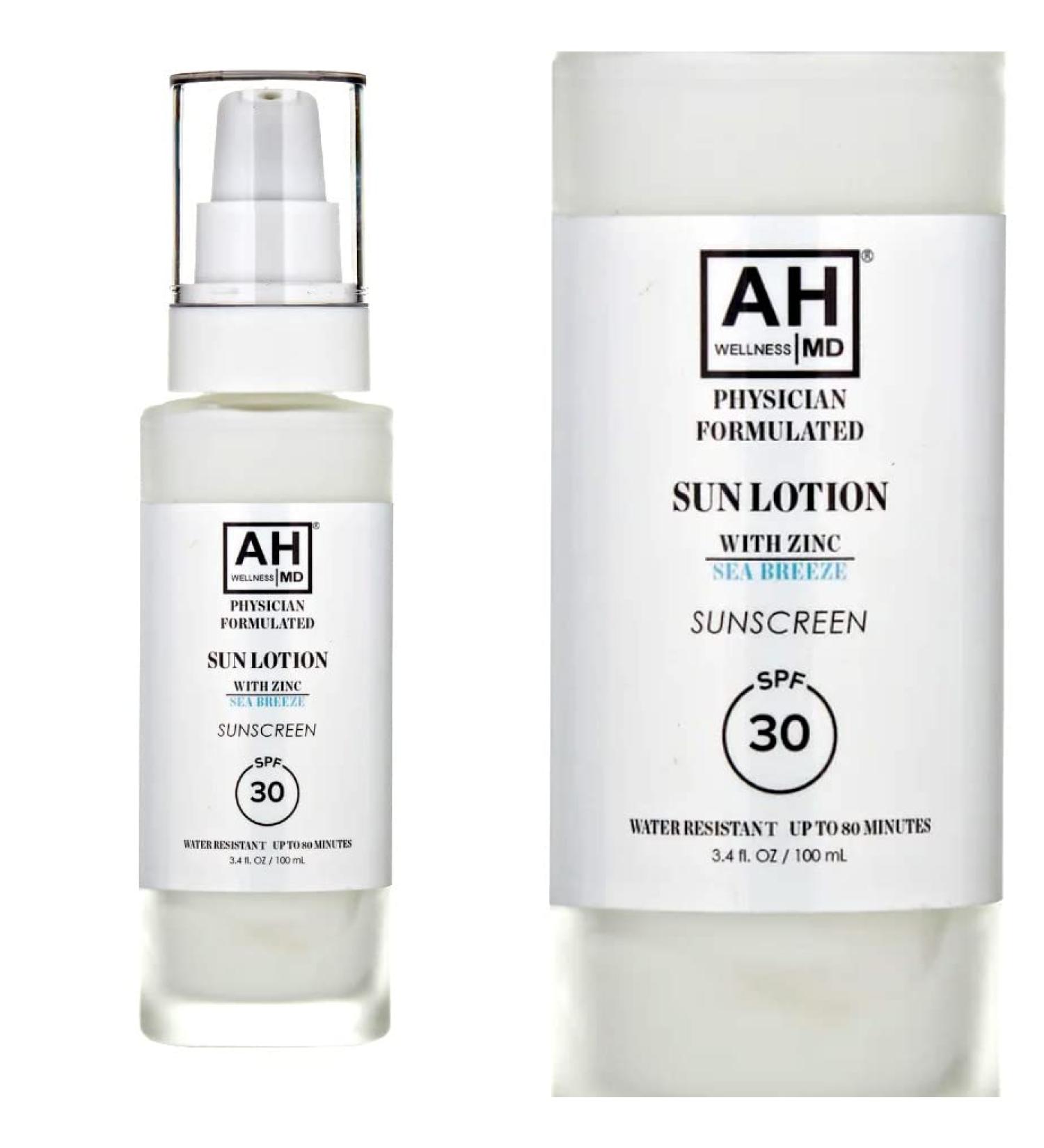 AHWellnessMD Tinted SPF 30 Anti Aging Moisturizer for Women - Zinc Oxide Broad Spectrum Sunscreen, Non-Greasy, 3.4oz - Buy Online on GoSupps.com