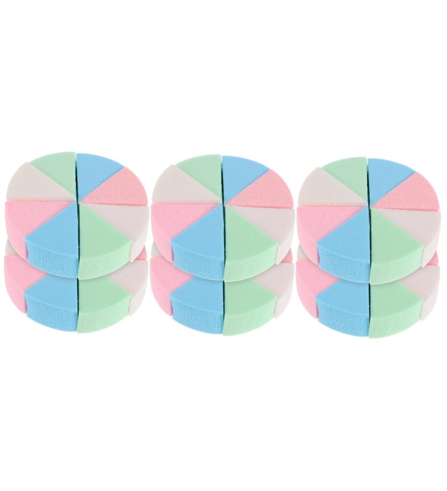POPETPOP 6 Sets Triangular Sponge Puff Powder Puff Women Makeup Sponges Mixture Cosmetics Sponge Wedge Body Sponge Makeup Sponge Emulsion Makeup Puff Wet and Dry - Buy Online on GoSupps.com