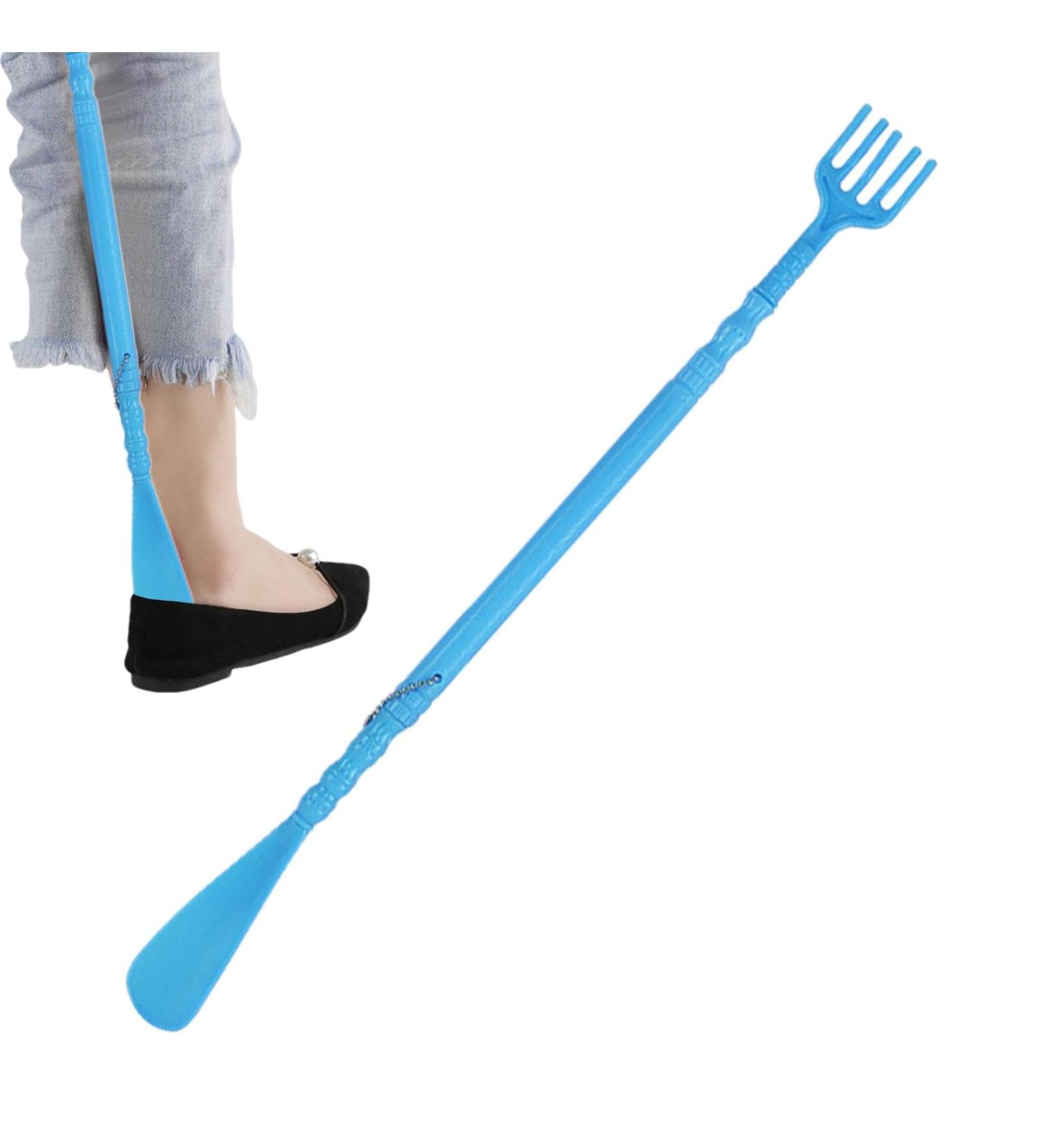 Ergonomic Long Back Scratch Claw | Portable Itch Relief Tool for Men & Women - Blue - Buy Online on GoSupps.com