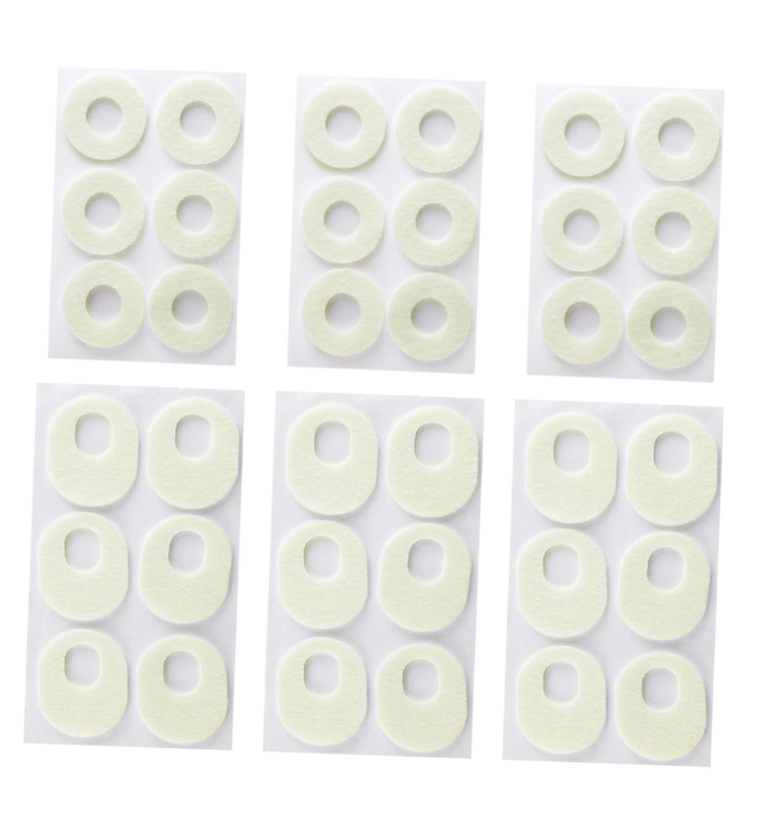 GOOHOCHY 6 Sheets Felt Corn Stickers Self-Adhesive Calluses Pads Sweat-Absorbent Foot Pads Corn Pads Thick Felt Foot Pads Felt Corn Removers Foot Corn Treatment Pads Foot Corn Remover Pads - Buy Online on GoSupps.com