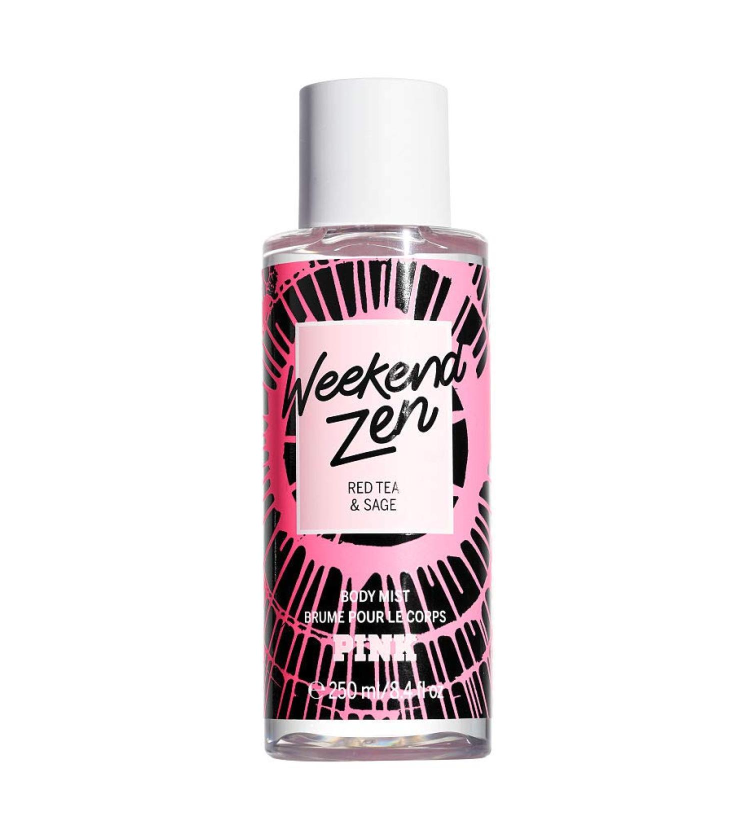 Victorias Secret Pink Collection Weekend Zen 8.4 Ounce Fruity Fresh Red Tea and Sage