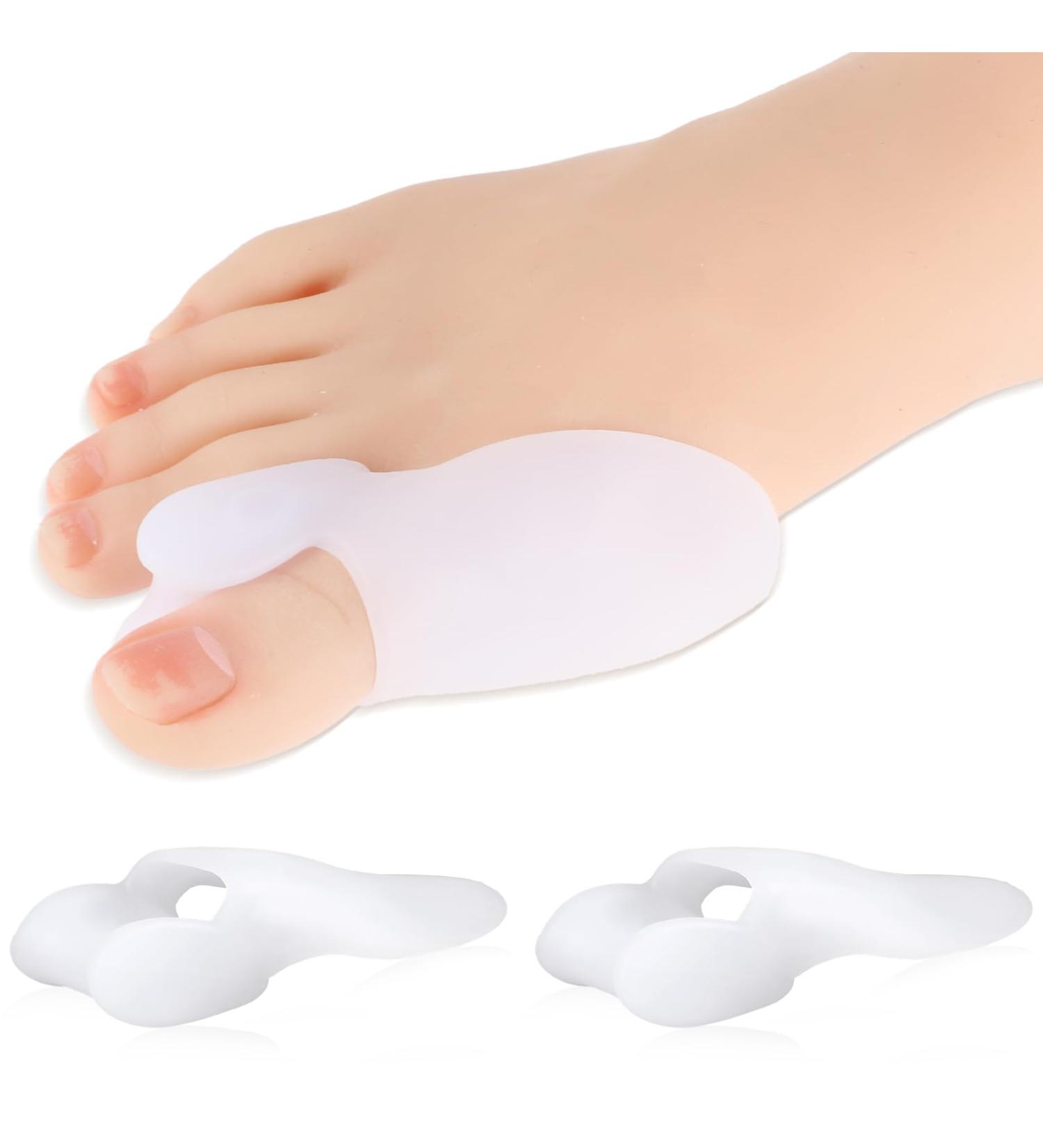 Toe Protectors (12 Pcs) - Bunion Corrector & Silicone Spacers for Women - Big Toe Relief & Alignment Gel Shield - Buy Online on GoSupps.com