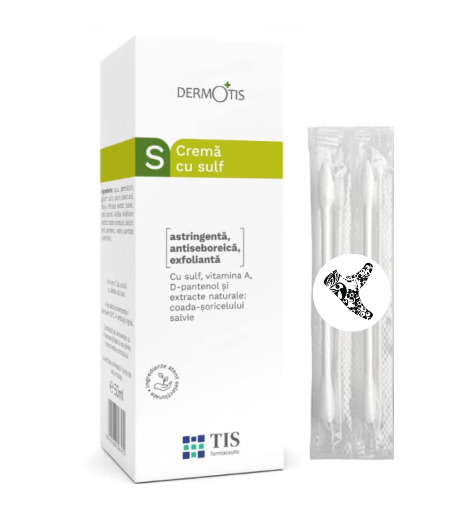 TIS Pharmaceutical TIS Sulfur 7 Cream For Oily Acne Seborrheic Skin Care Removes Skin Seborrheic Flakes Exfoliating Properties Face and Body Unisex - Buy Online on GoSupps.com