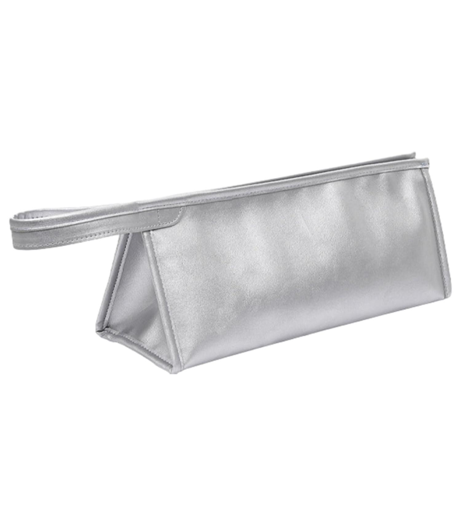 Erhigher Durable Hair Dryer Storage Pouch Bag Waterproof Stain-Resistant with Handle Easy to Carry Organizer Convenient Styling Silver - Buy Online on GoSupps.com
