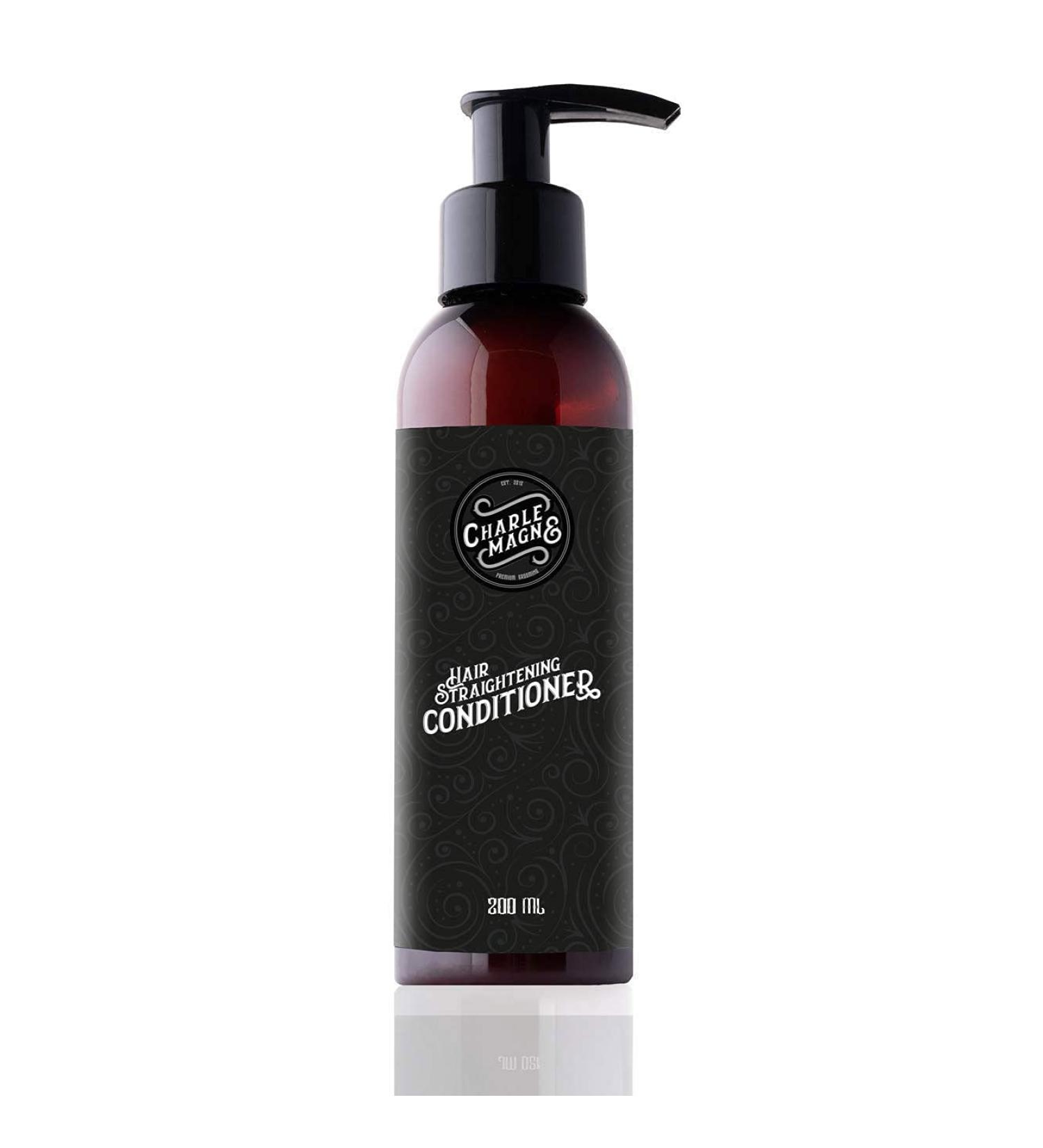 Charlemagne Hair Conditioner for Men - Silicone-Free Anti-Frizz & Anti-Breakage Rinse - Made in Germany - 200 ml (1 Pack) - Buy Online on GoSupps.com