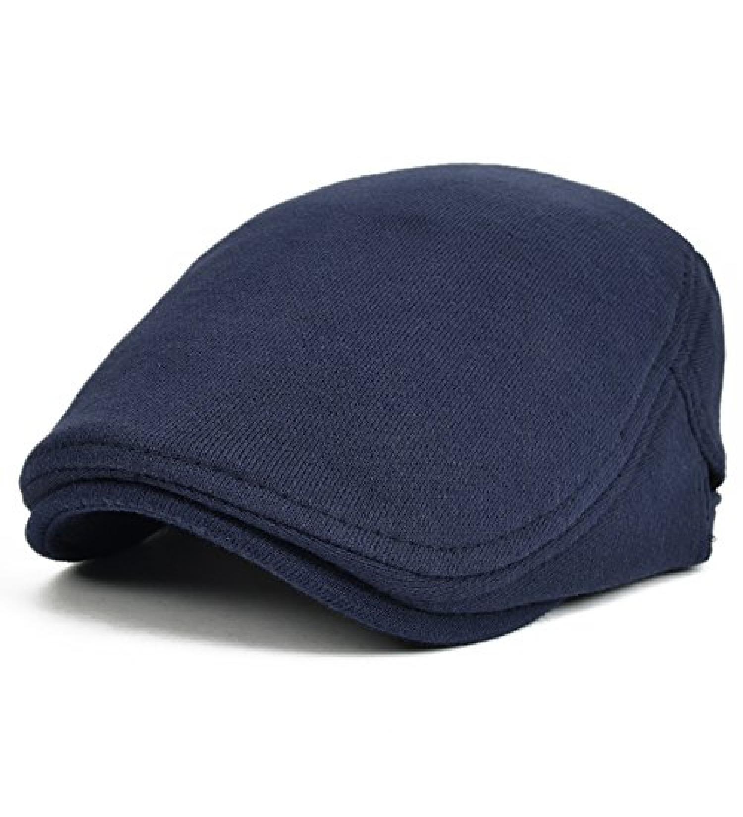 VOBOOM Men Newsboy Cap Navy - Cotton Flat Ivy Gatsby Driving Hat - Buy Online on GoSupps.com