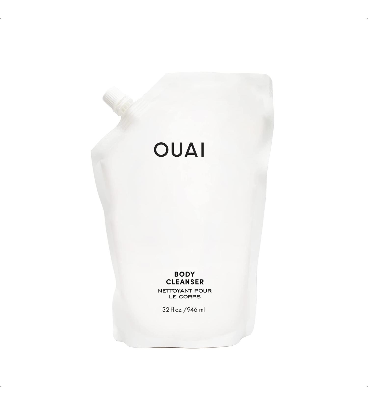 OUAI Body Cleanser Refill Pouch - Hydrating Jojoba Seed & Rose Hip Oil Formula (32 Fl Oz) - Buy Online on GoSupps.com