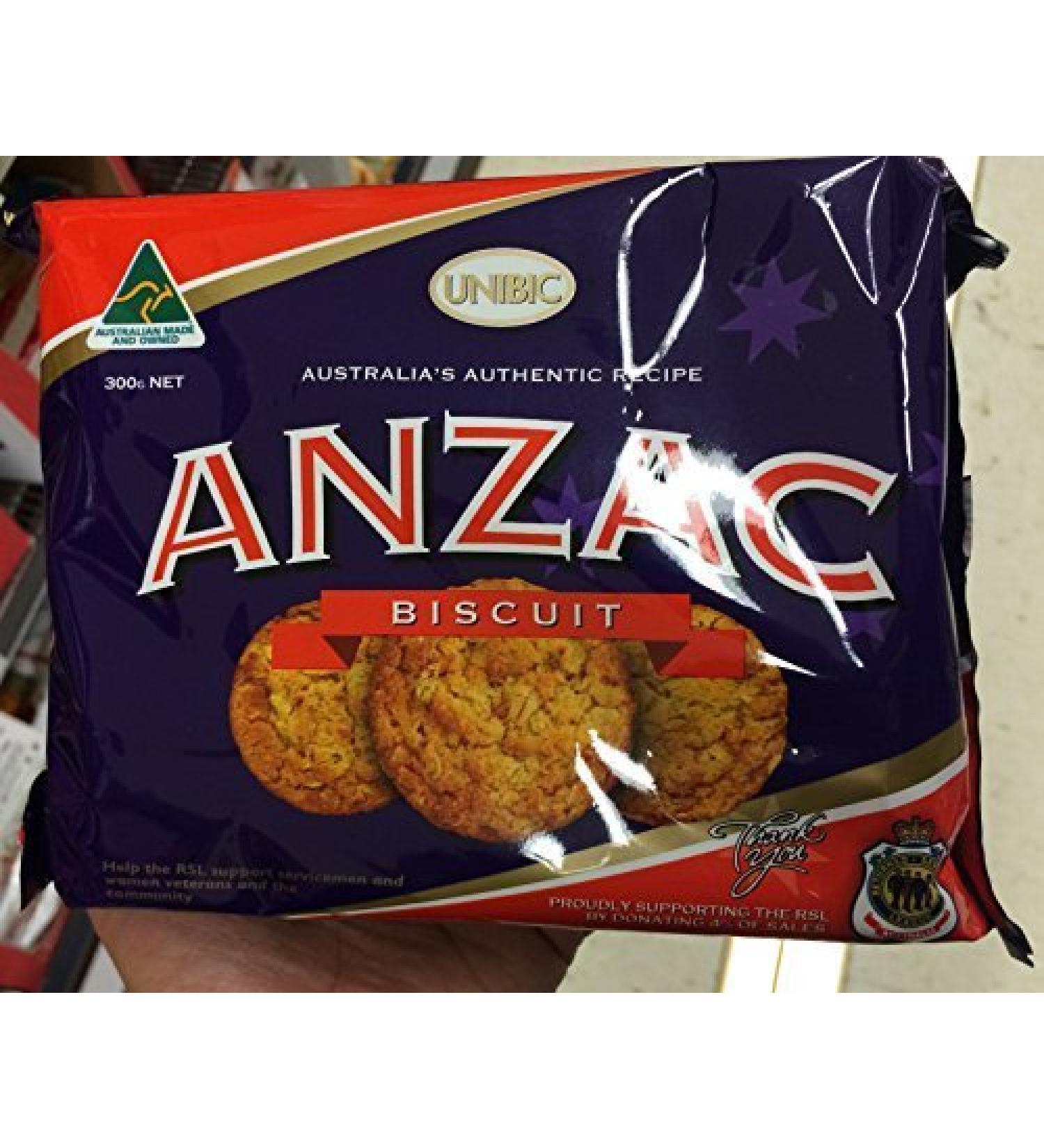 Anzac Cookies Authentic Biscuits 300g Australian Made ( Express Courier From Sydney with Ups) by Anzac Cookies Authentic Biscuits