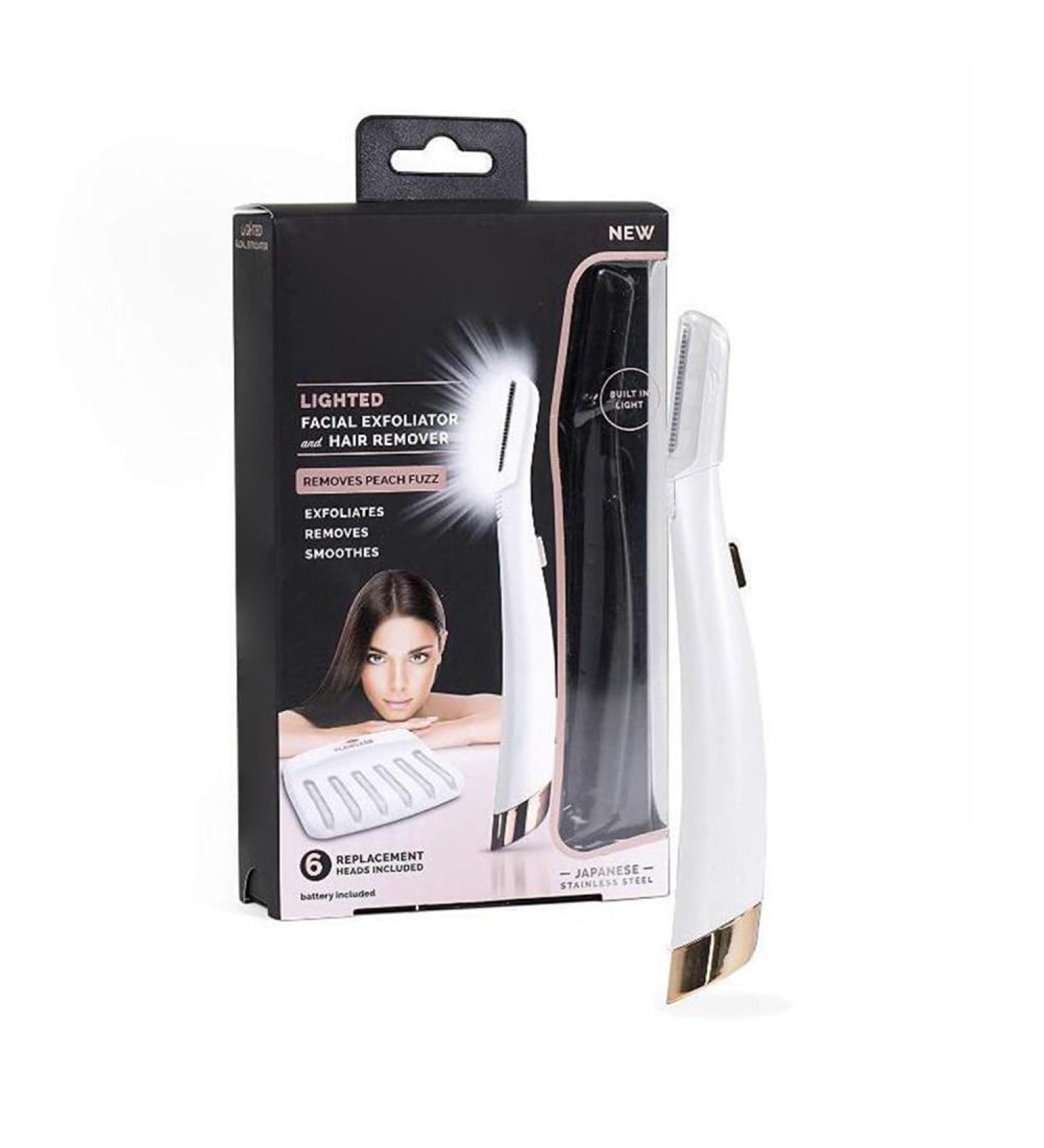 LED Facial Peeling Device for Women - 6 Replacement Heads for Precise Hair Removal & Smoothing Fine Lines - Buy Online on GoSupps.com