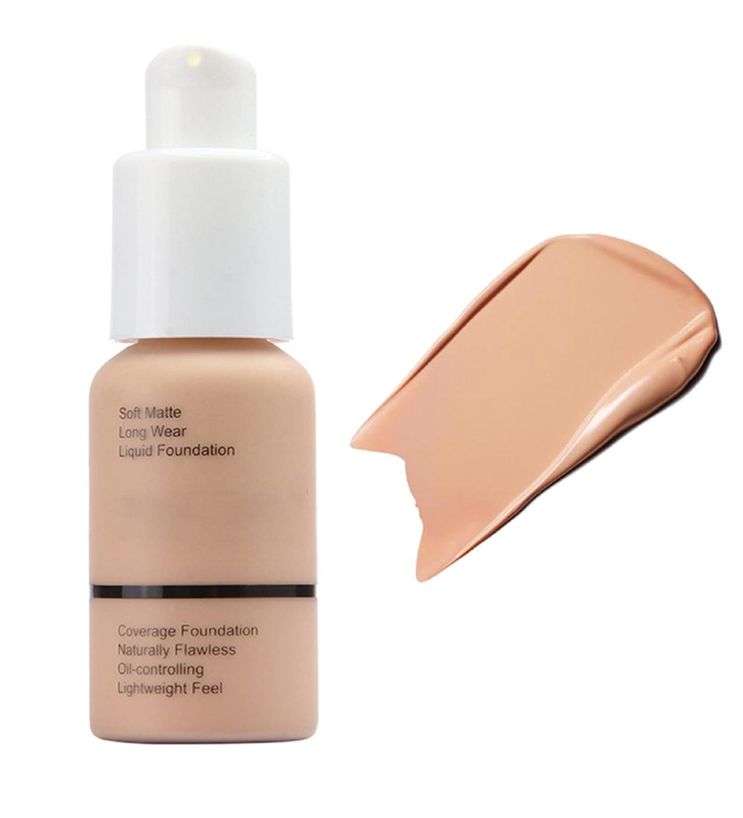 Liquid Foundation Waterproof Long-Lasting Soft Matte 30 ml 8 Colors - Buy Online on GoSupps.com