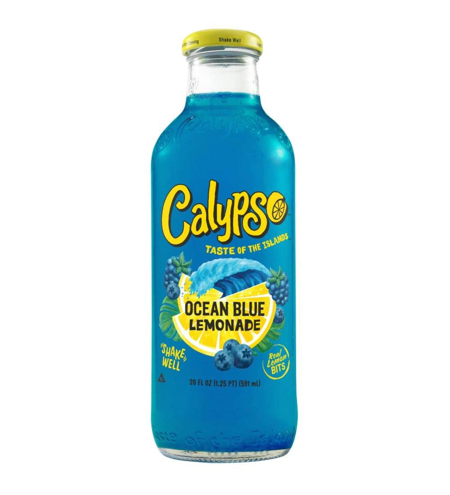 Calypso Lemonade Ocean Blue - 12 Pack of 20oz Bottles - Buy Online on GoSupps.com