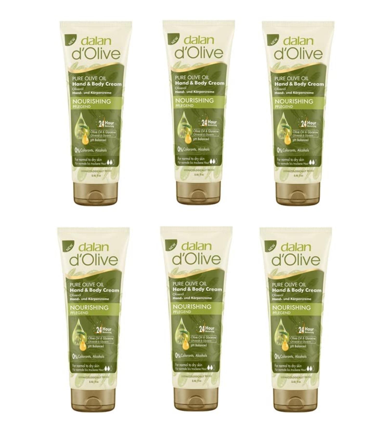 Olive Oil Hand and Body Cream 2.54 fl oz - Nourishing for Normal to Dry Skin - Men and Women (Pack of 6) - Buy Online on GoSupps.com