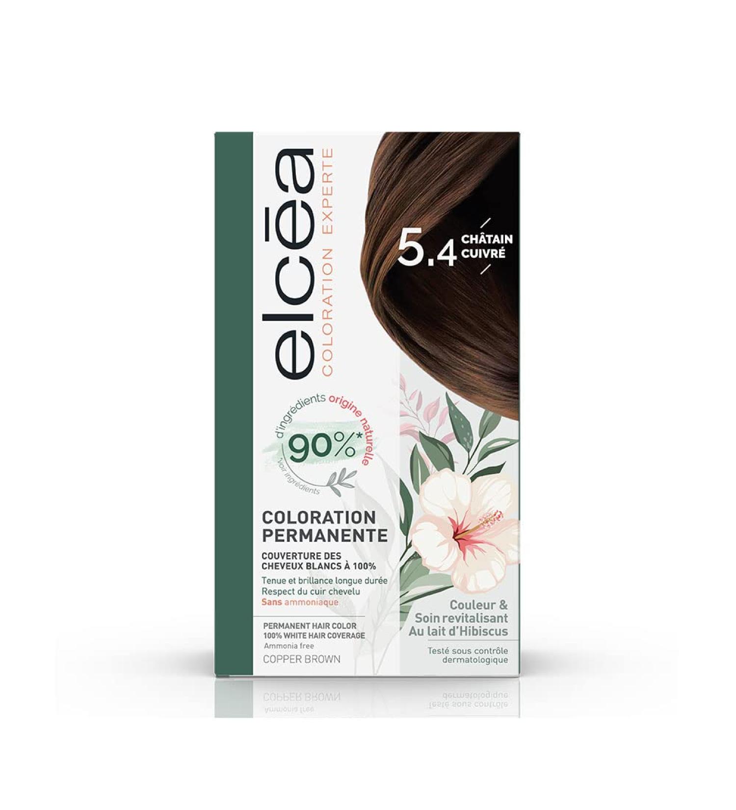 Permanent coloring Color and revitalizing care with hibiscus milk 140ml Elcea