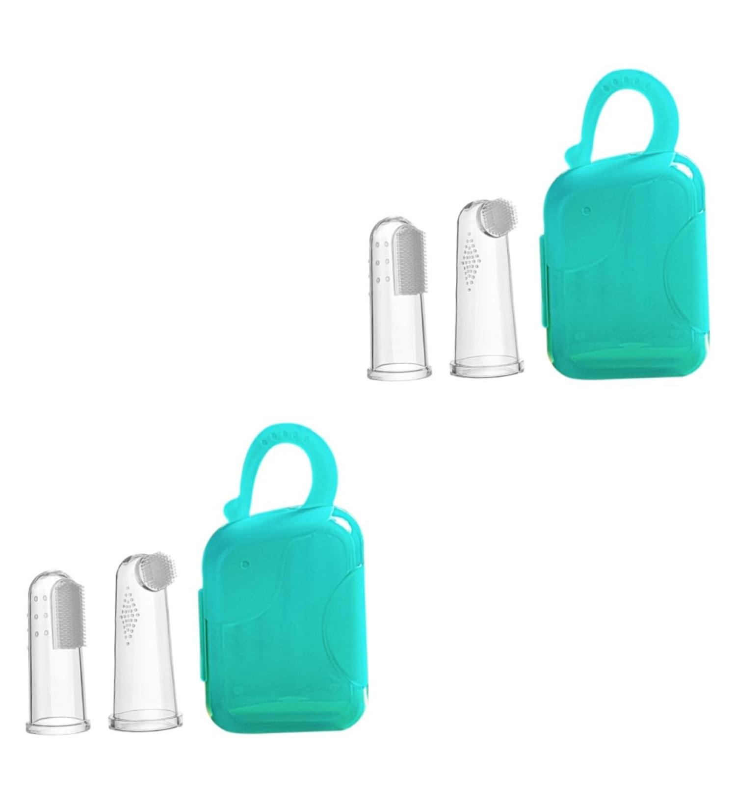 Tovinanna Finger Toothbrush Set for Toddlers | Baby Mouth Care & Cleaning - Soft & Safe Toothbrushes for Infants - Buy Online on GoSupps.com