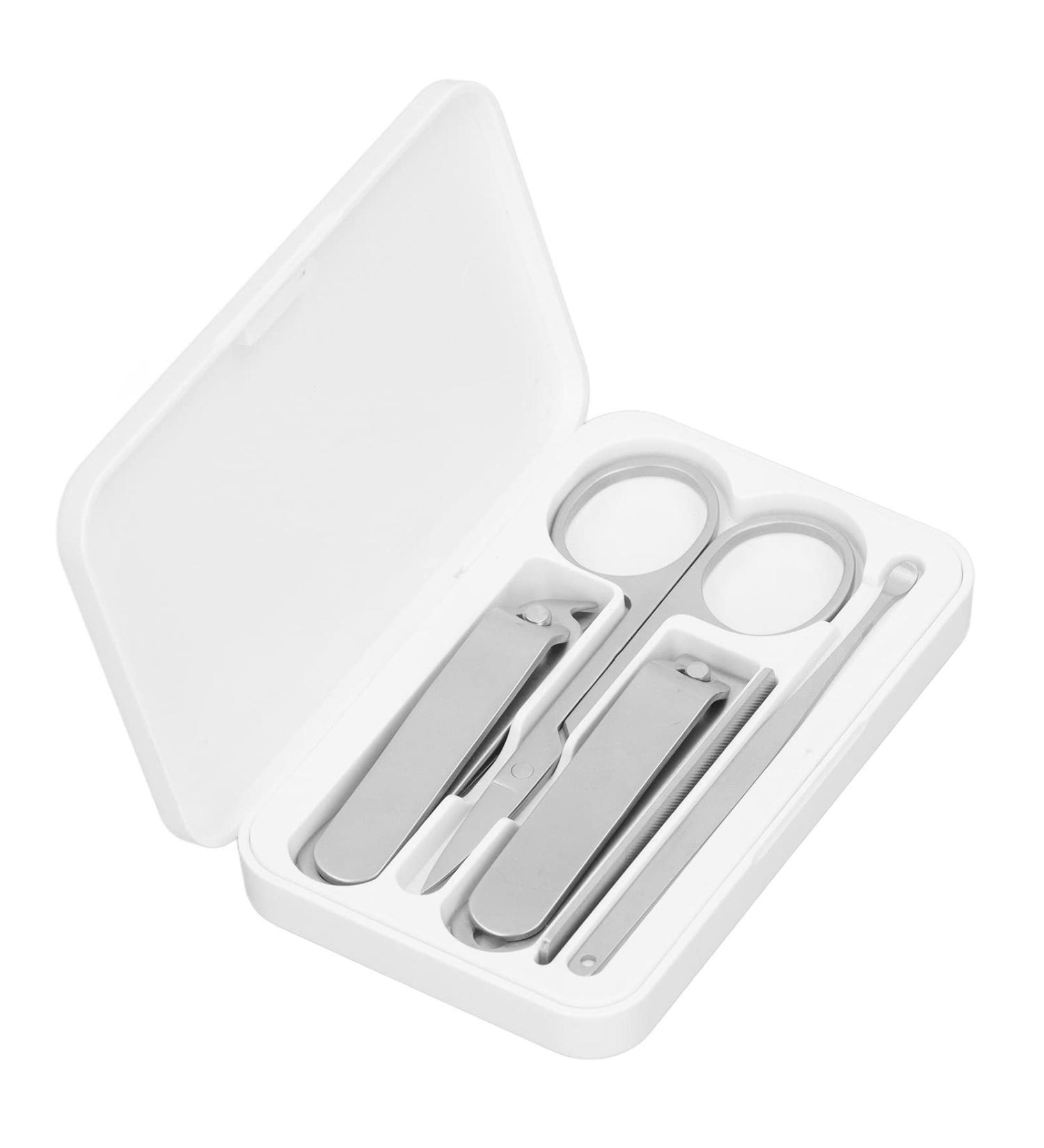 Manicure Set 5 Pieces Manicure Set Personal Care Nail Clipper Kit Stainless Steel High Sharpness Nail Clippers Pedicure Kit Professional Grooming Kit for Finger Nail Toenail Ear - Buy Online on GoSupps.com