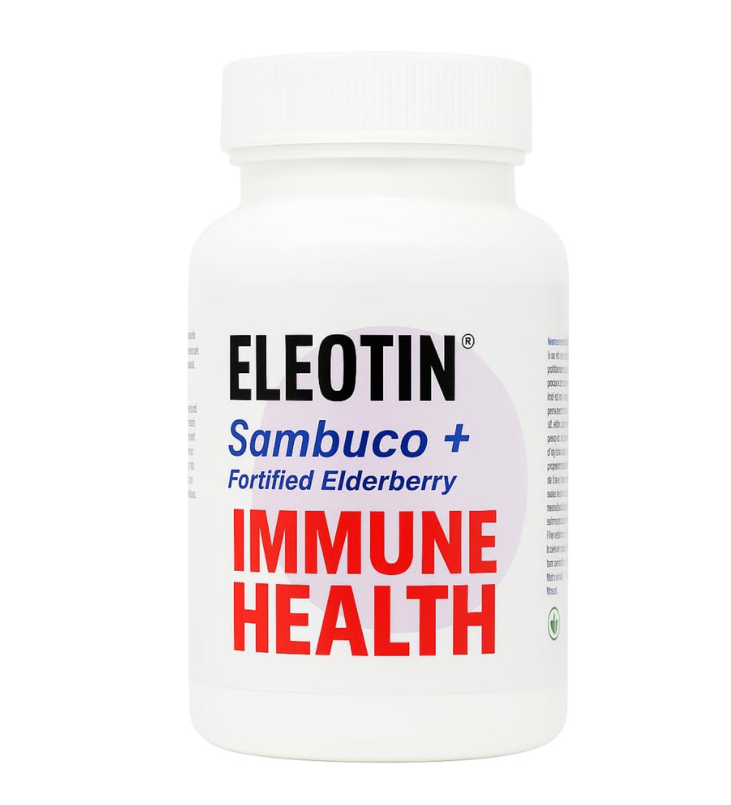 Eleotin Sambuco Plus (Elderberry 10:1 Concentrate) 60 Capsules 600mg - Buy Online on GoSupps.com