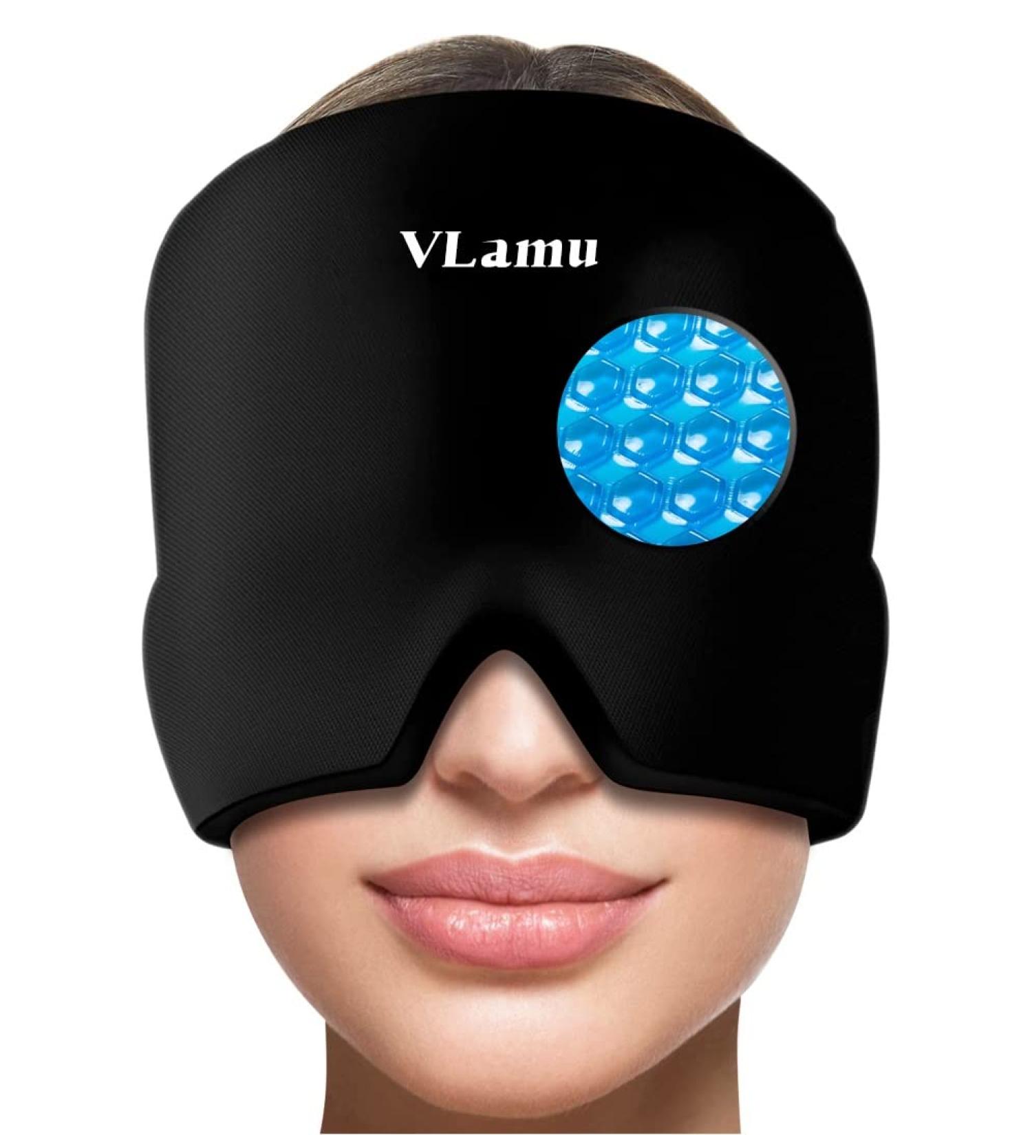 Migraine Relief Headache Hat - Cold and Hot Gel Wrap for Men and Women - Odorless Cap for Tension Headache and Vertigo Relief (Black) - Buy Online on GoSupps.com