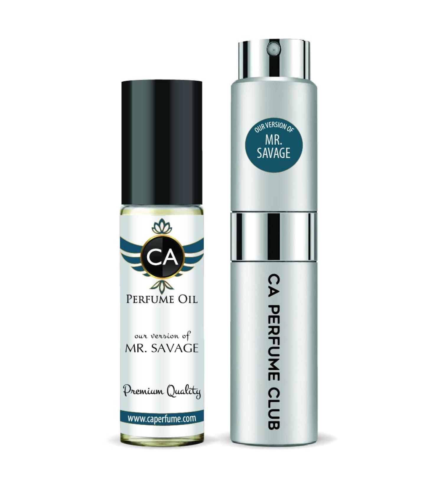 CA Perfume Duo Impression of Christian Mr.Savage For Men Eau de Parfum Refillable Atomizer Sprayer + Fragrance Body Oil Long Lasting Sample Travel Size Roll-On Bottle 0.27 Fl Oz+0.33 Fl Oz - Buy Online on GoSupps.com