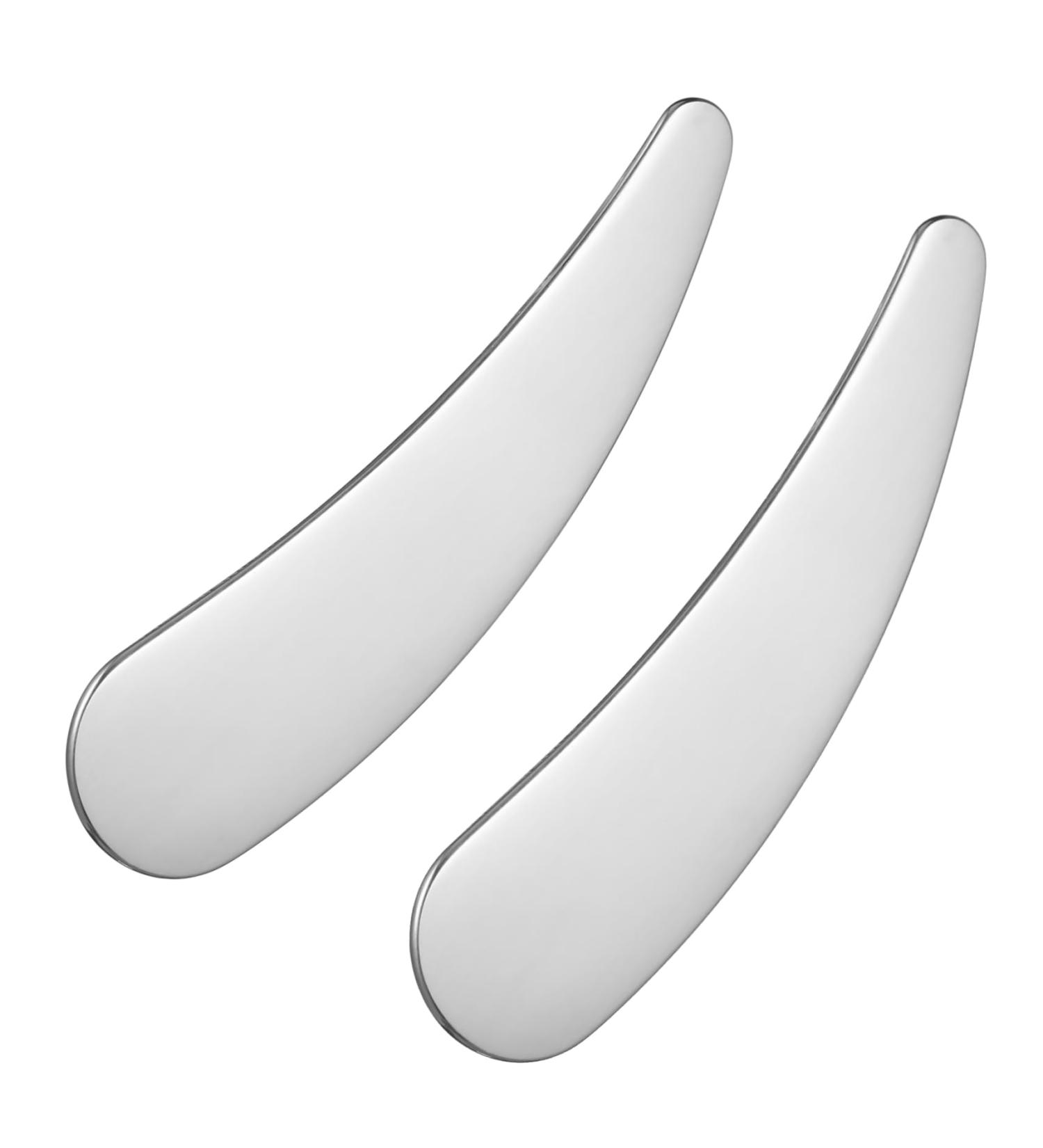 AUTSUPPL 2pcs Cosmetic Spatula Makeup Scoop Spatula Cosmetics Spatula Rod Cosmetic Scoop Mask Stainless Steel - Buy Online on GoSupps.com