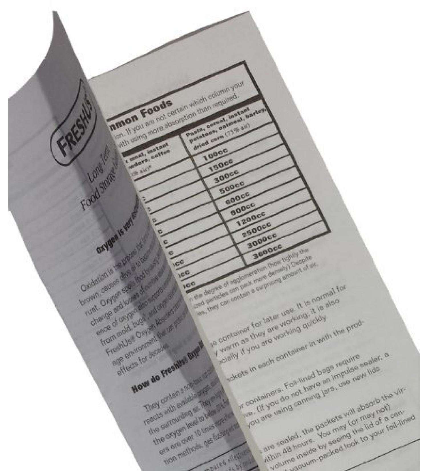 2000cc Oxygen Absorbers - Choose Your Own Quantity (5) - Buy Online on GoSupps.com