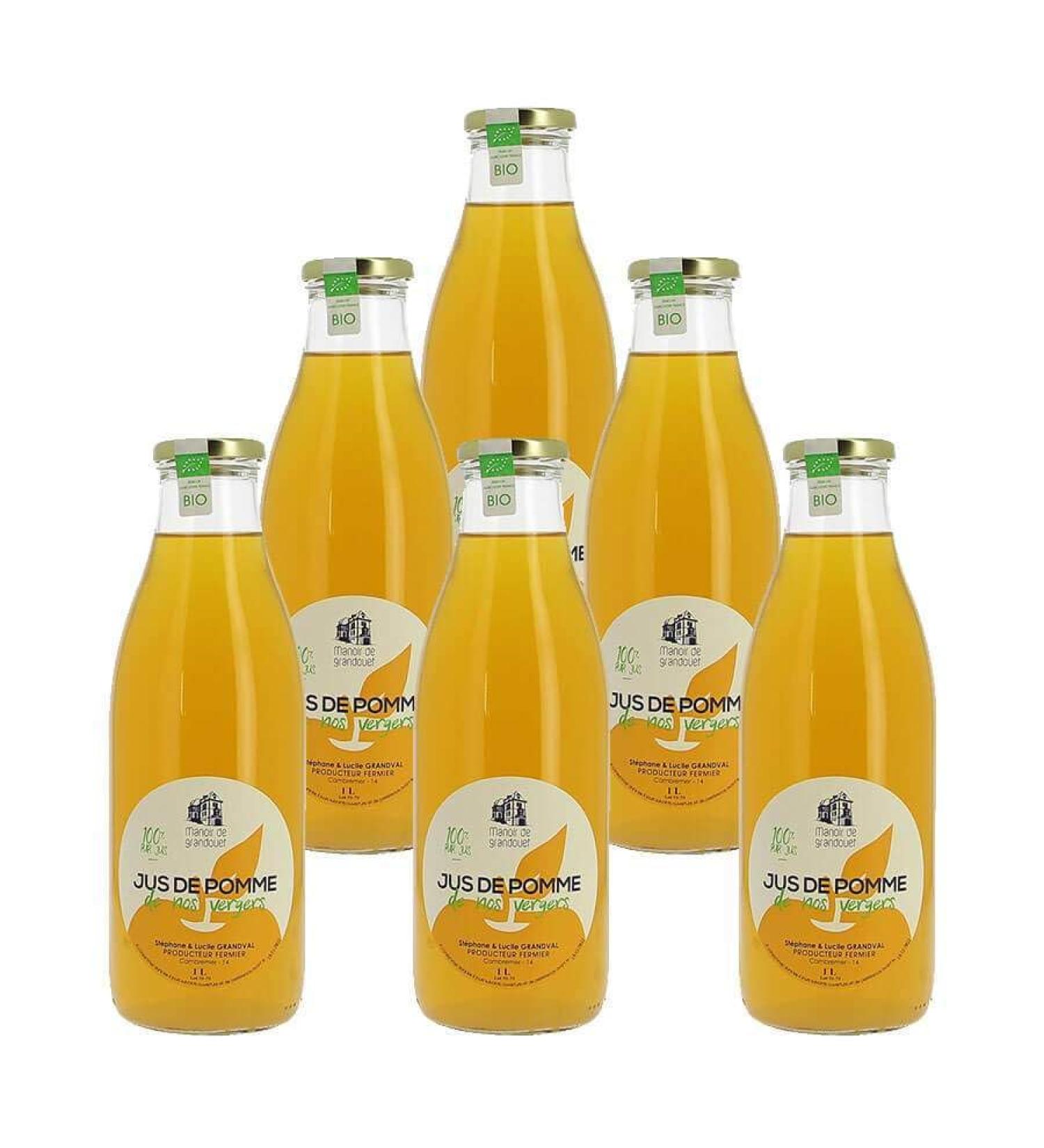 Normandie Grandouet Manor Apple Juice - St phane Grandval - 6 x 1L bottles - Products - Normandy