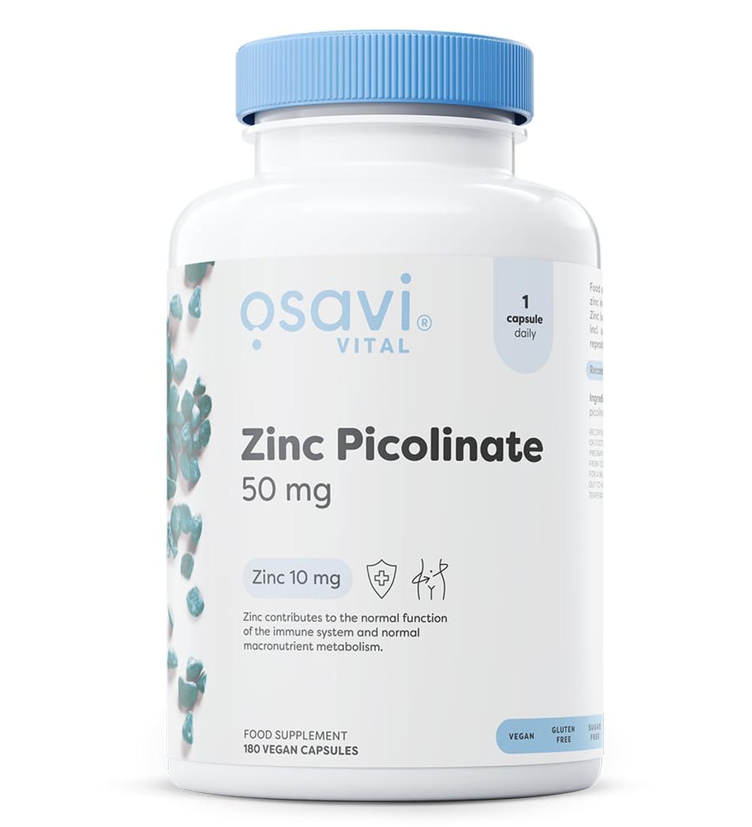 OSAVI Osavi Zinc Picolinate 50mg - 180 vegan caps
