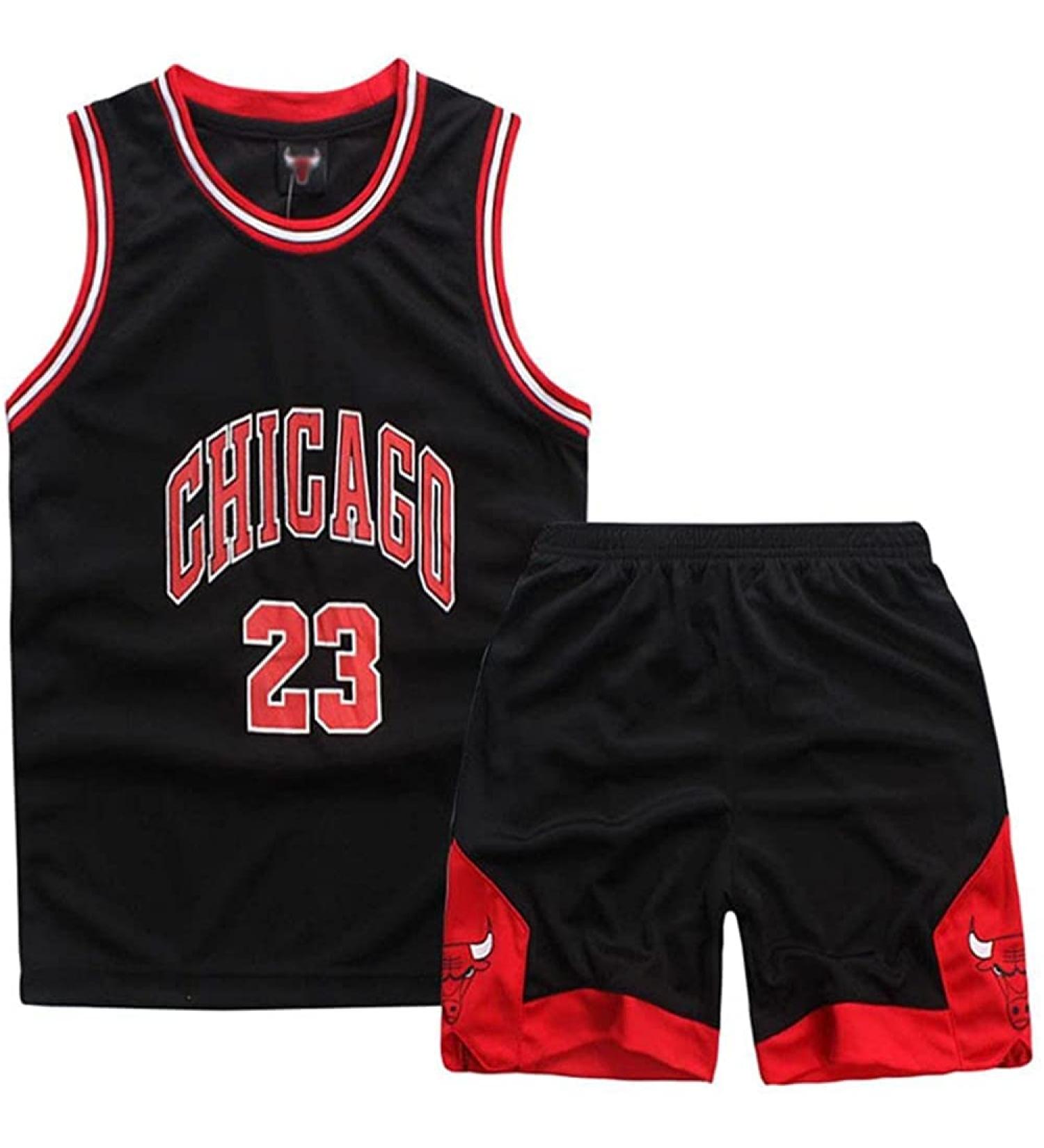 Shop Dacestar Basketball Jersey for Kids | 2-Piece Fashion Basketball Clothing for Boys Ages 12-14 | Black Basketball Vest - Buy Online on GoSupps.com