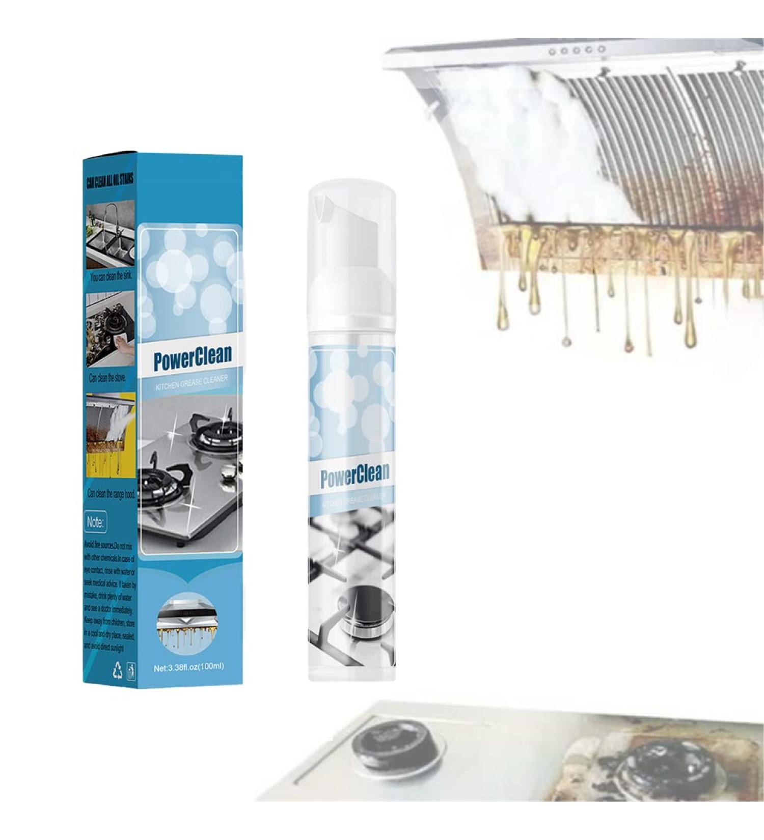 KKNC Kitchen Heavy Oil Stain Foam Magic Cleaner Specialty Kitchen Degreaser Cleaner Multi-Purpose Foam Cleaner Range Hood Cleaner Remove Kitchen Grease and Grime (1pcs) - Buy Online on GoSupps.com