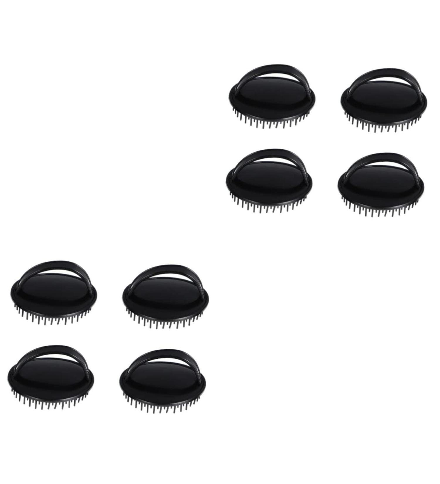 Healvian 8 STK Silicone Massage Shampoo Brush - Dog Care & Scalp Brush for Perfect Bathing - Durable Plastic Hairbrush - Buy Online on GoSupps.com