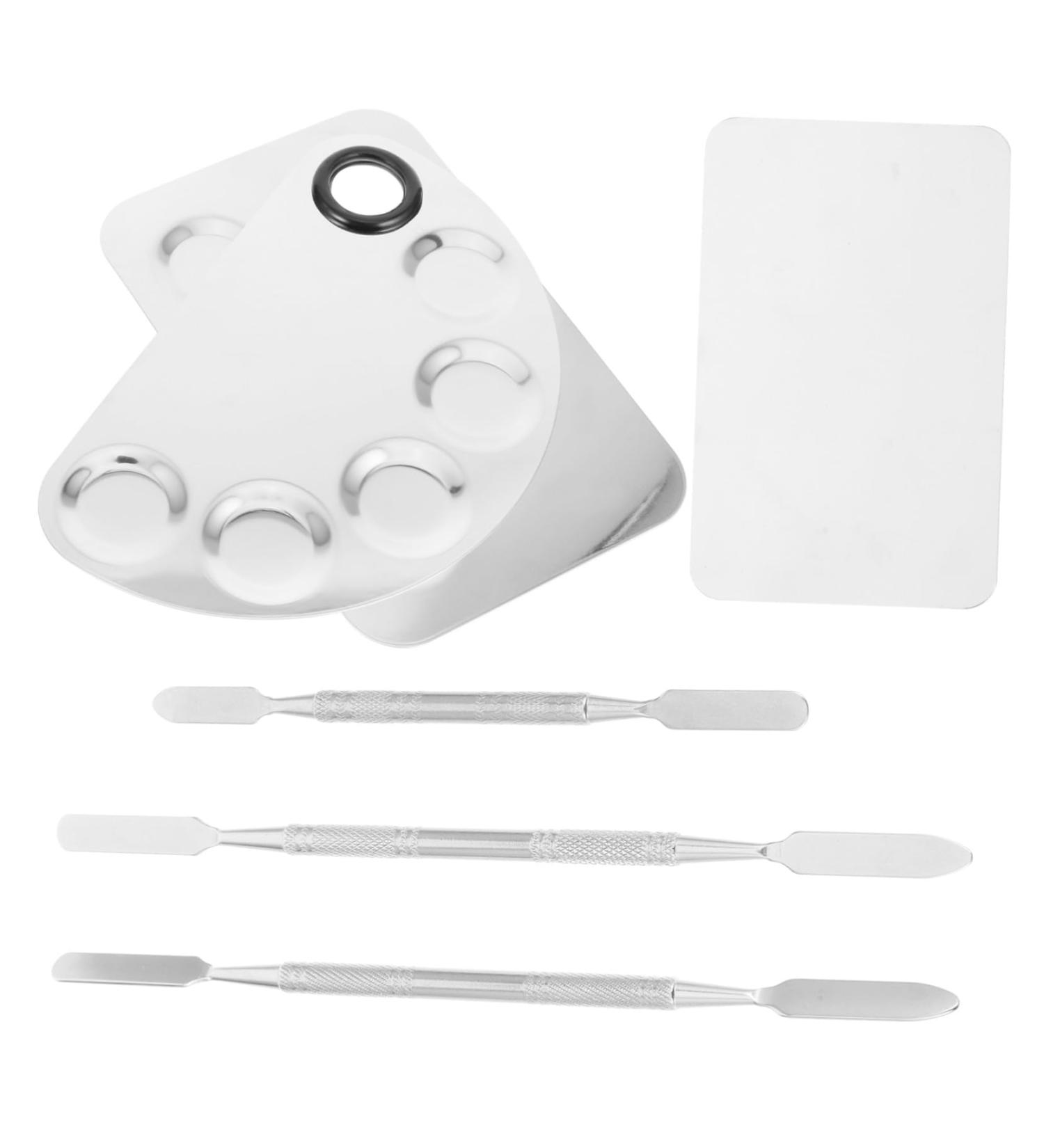 Hohopeti 3 ensembles Palette de Maquillage Acier Inoxydable avec Spatules pour M lange de Couleurs Outils Professionnels pour Manucure Salons et D butants - Buy Online on GoSupps.com
