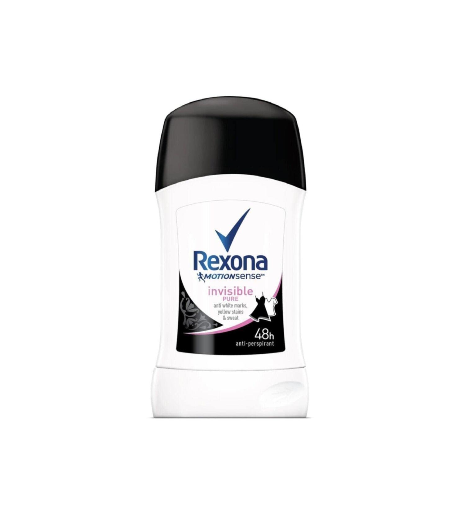 REXONA WOMEN MotionSense INVISIBLE PURE 48h ANTI-PERSPIRANT SOLID STICK 50 ml