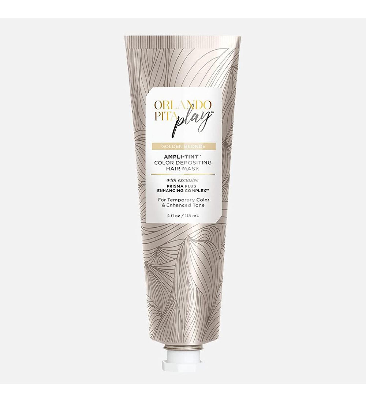 ORLANDO PITA PLAY Ampli-Tint Color Deposit Hair Mask - Golden Blonde 4 Fl Oz - Buy Online on GoSupps.com