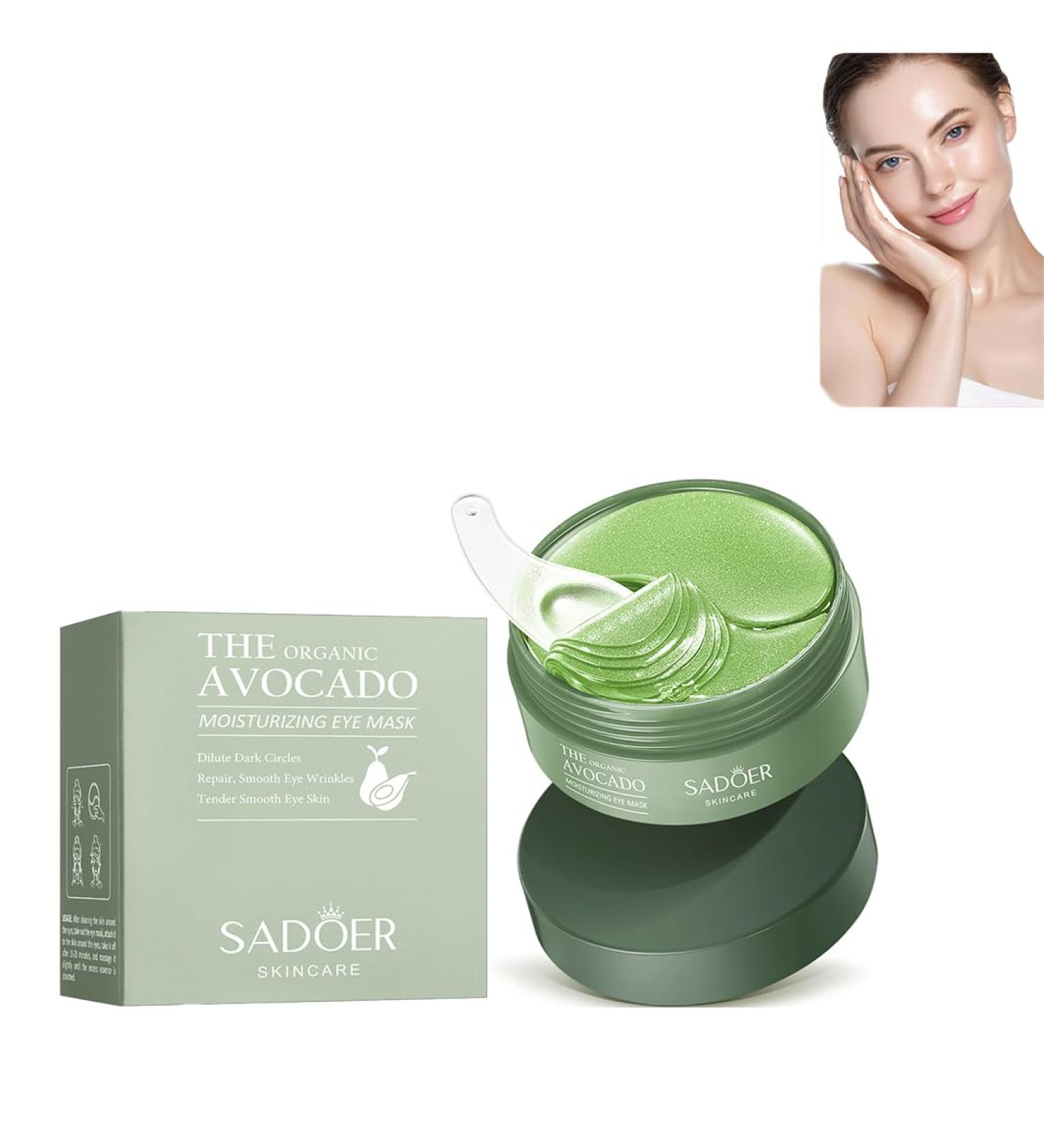 Collagen Eye Patches Soothing Eye Gel Patches Undereye Patches for Reducing Dark Circles Moisturizing Puffiness and Eye Bags Anti-Wrinkle Eye Patches Gel (30 Pairs *Avocado Eye Mask) - Buy Online on GoSupps.com