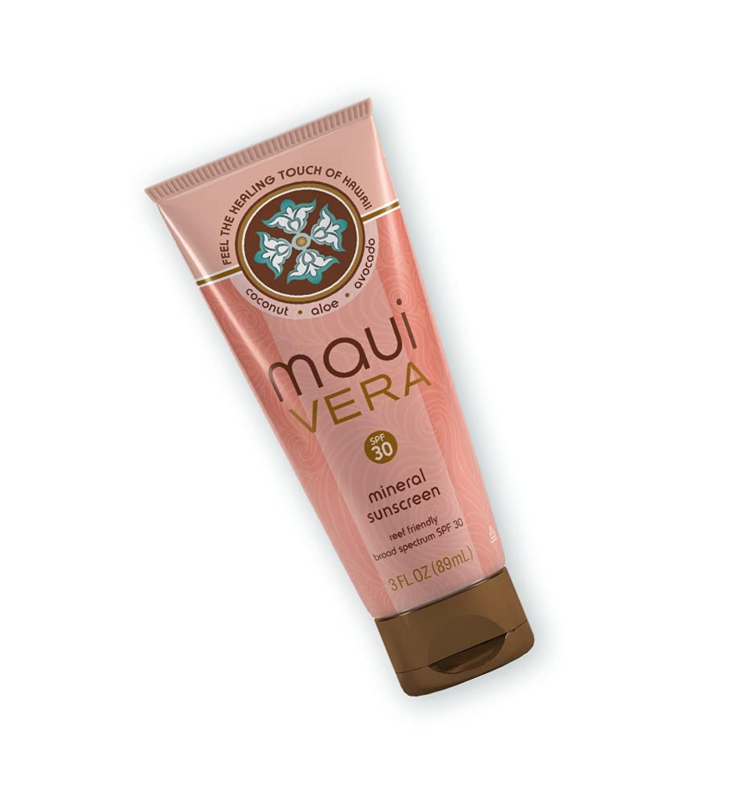 Maui Vera Mineral Sunscreen 3 Fl Oz - Pack of 1 | Natural Sun Protection - Buy Online on GoSupps.com