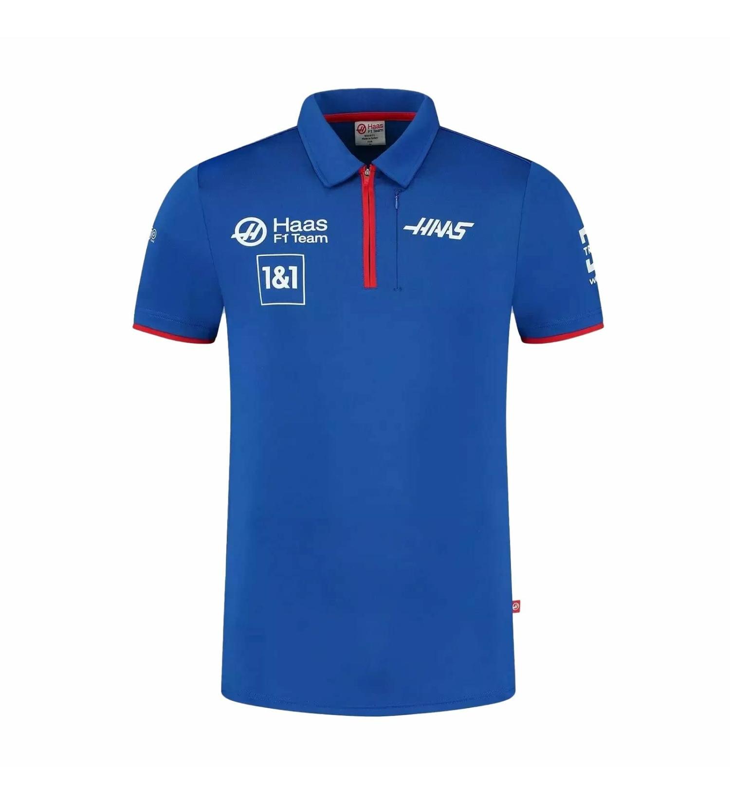 Haas F1 Team Men s Polo Blue - Official Merchandise | Size L | International Shipping Available - Buy Online on GoSupps.com