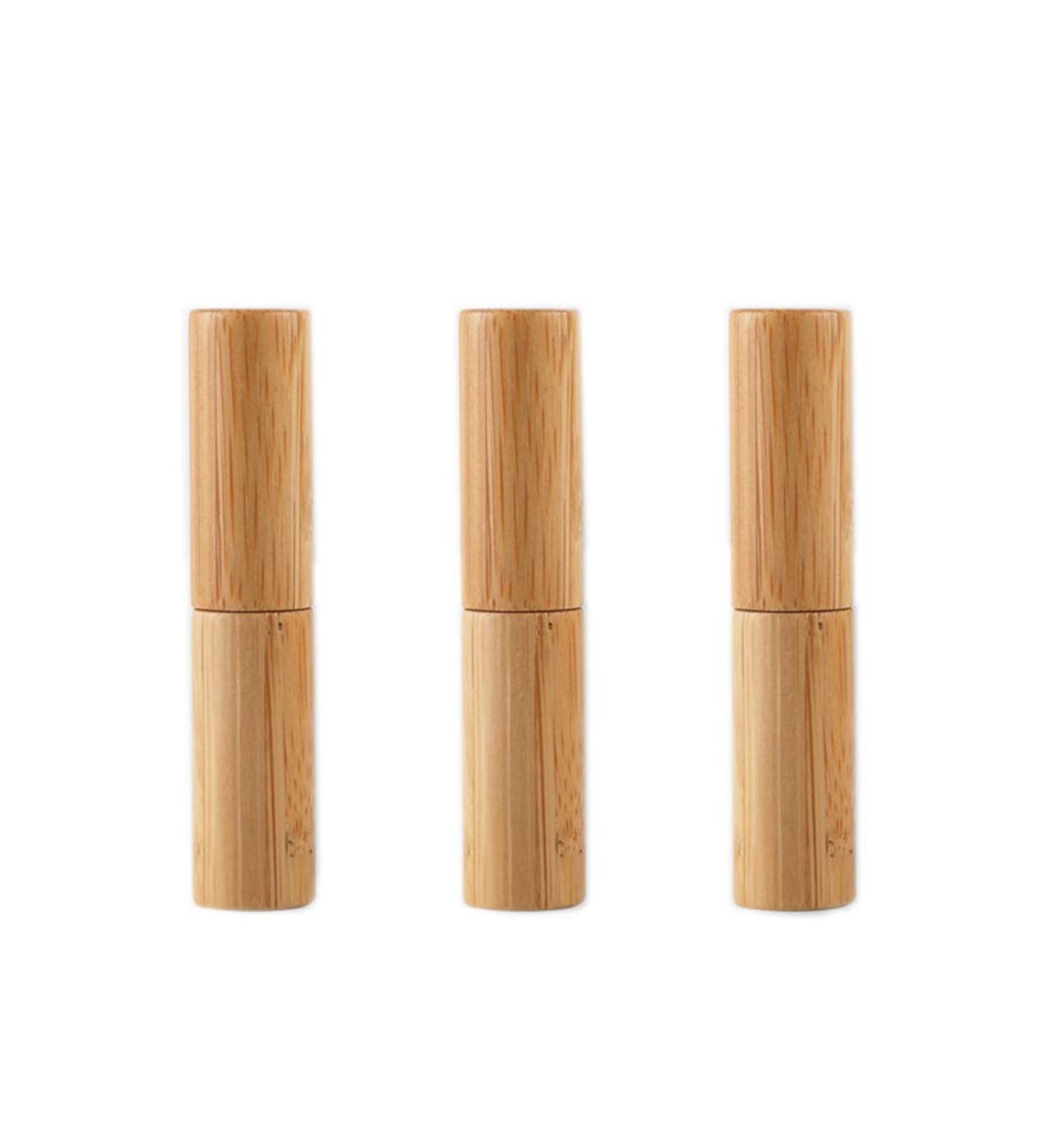 JIHUOO 2pcs Bamboo Empty Lipstick Tubes & Lip Balm Containers - Eco-Friendly Lipstick Tubes for DIY Cosmetics - Buy Online on GoSupps.com