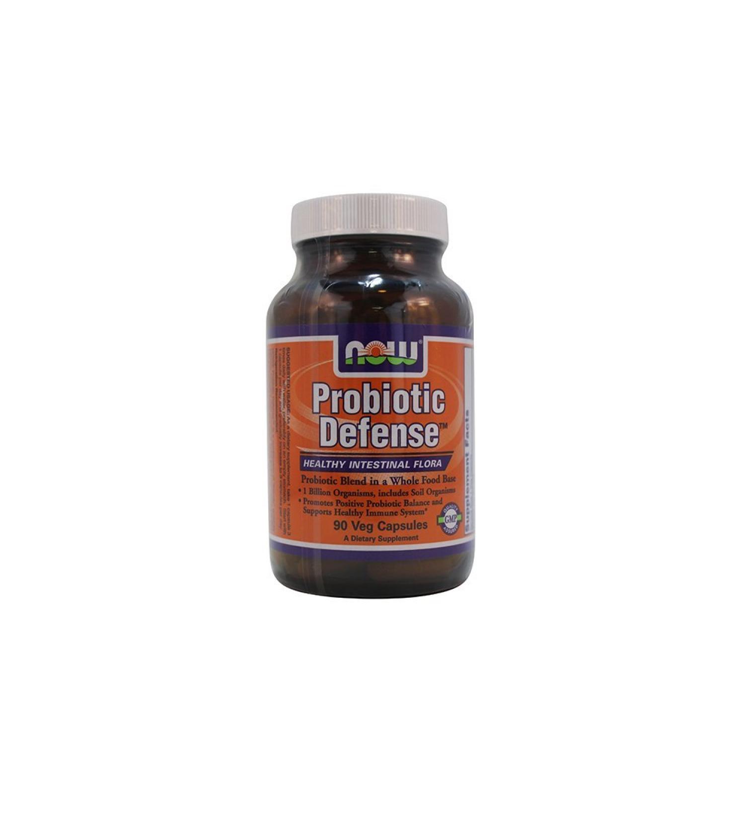 NOW Foods: Probiotics Defense Healthy Intestinal Flora 90 vcaps (2 Pack) - Buy Online on GoSupps.com