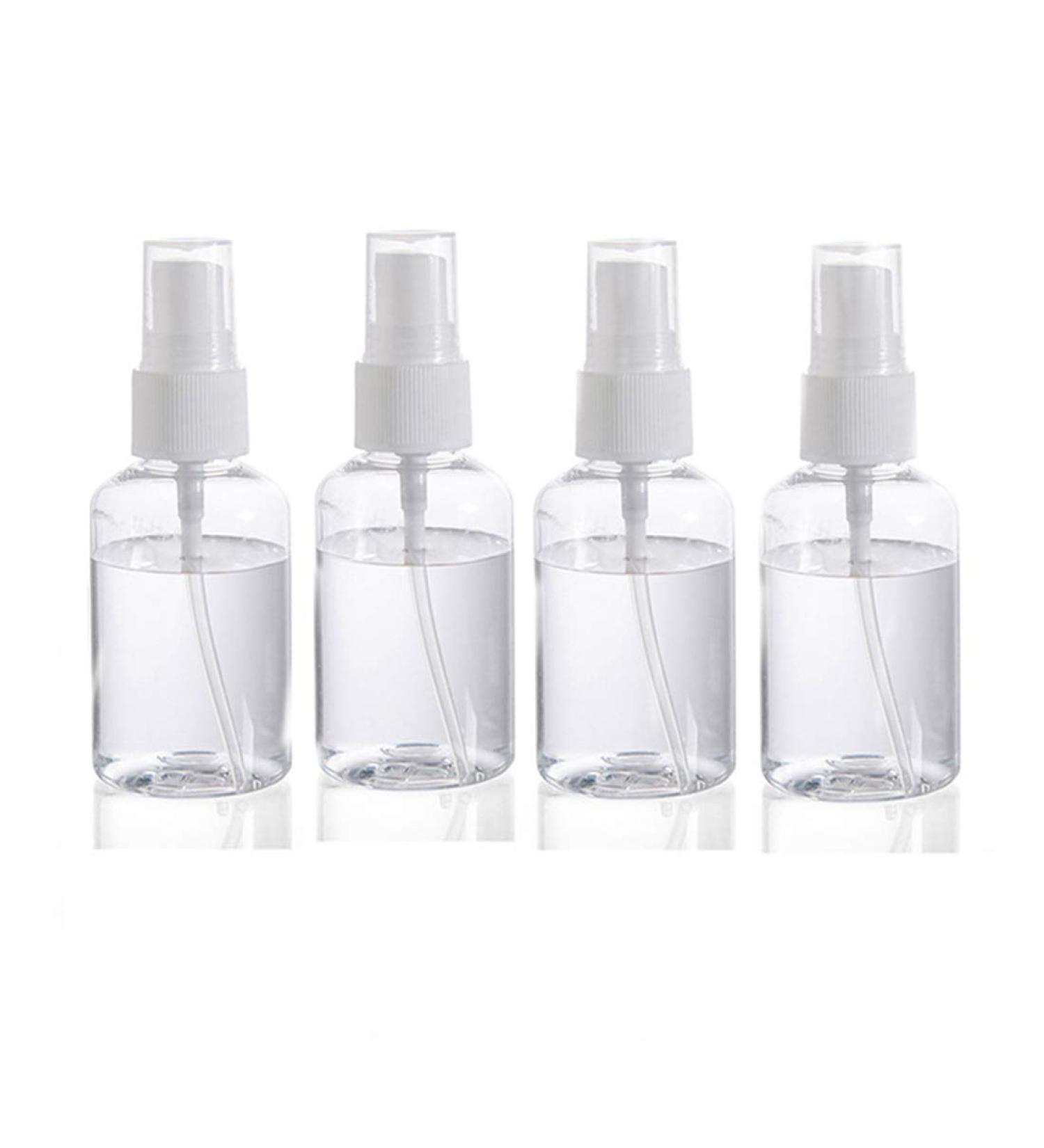 4-Piece Empty Spray Bottle Set - Portable Atomizer Fine Fog Perfume Bottles (30ml 50ml 100ml) - Transparent Travel Spray Bottles - Buy Online on GoSupps.com