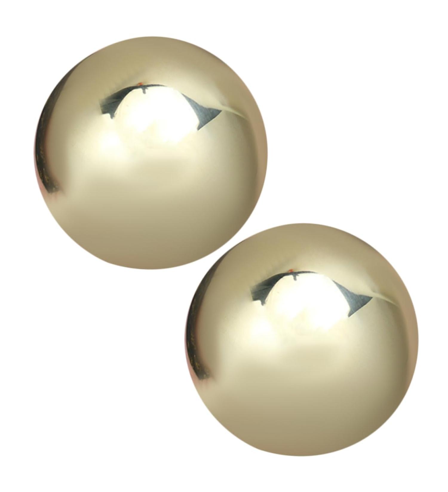 Frcolor Brass Massage Balls for Hand Exercises - Fitness Equipment & Muscle Relief - Ideal for Sports & Recovery - Buy Online on GoSupps.com
